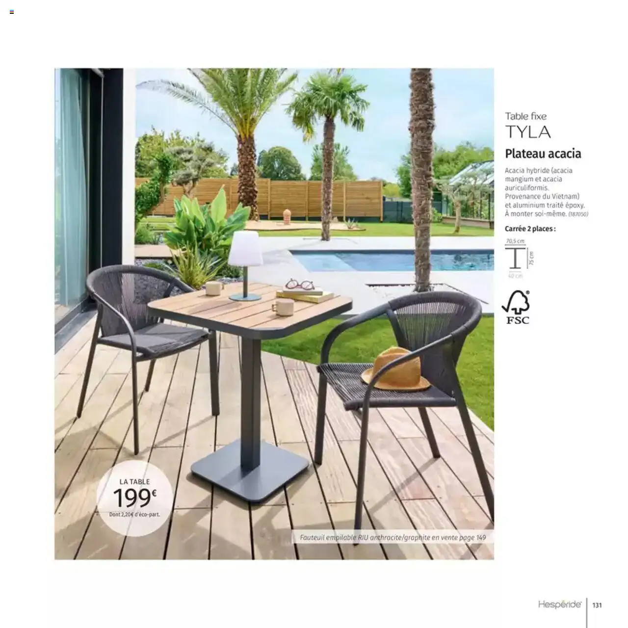  | Page: 131 | Produits: Plateau, Fauteuil, Table