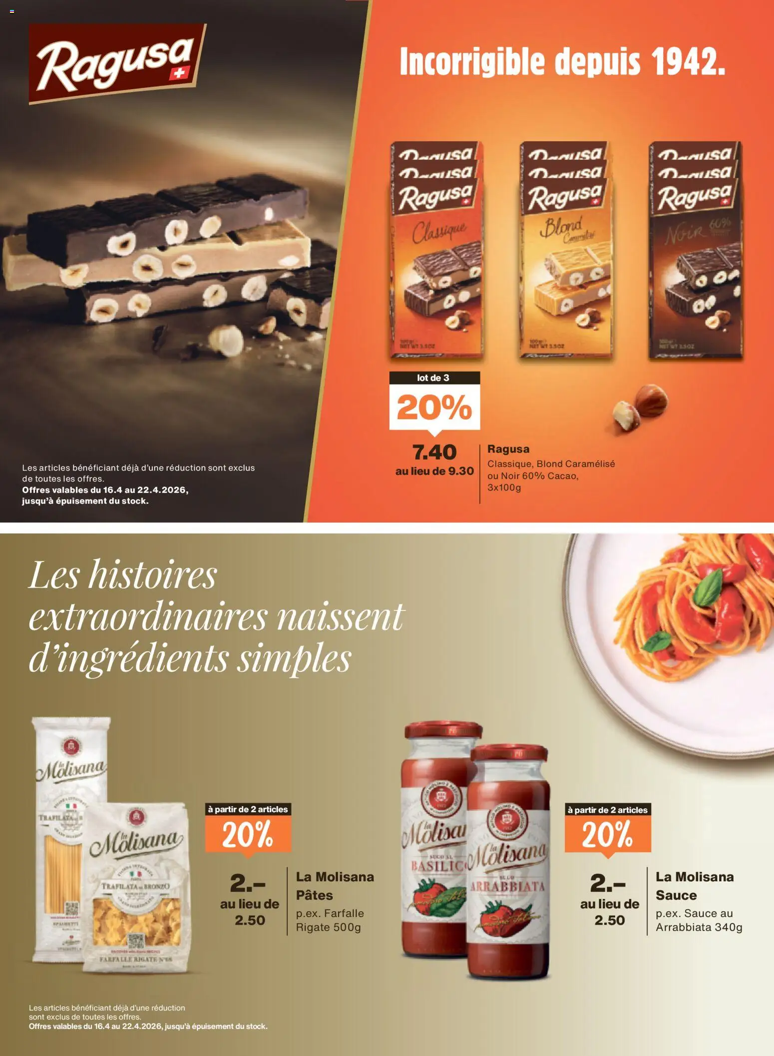 Migros aktionen Magazin FR – gültig ab 14.04.2026 | Seite: 46 | Produkte: Pasta