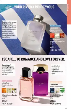 Offer preview "Oriflame Catalogue 2/2026" | Page: 27 | Products: Projektor, Zápich, Eau de toilette, Fragrance