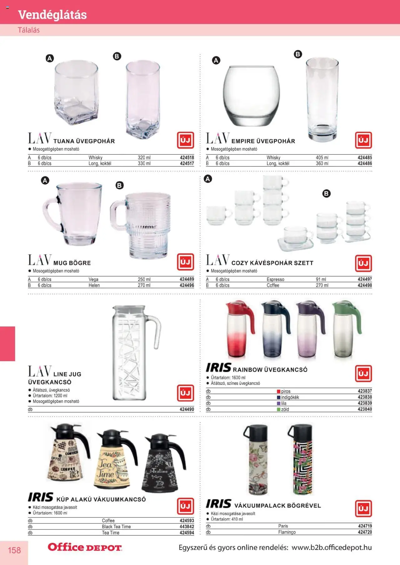 Office Depot akciós ujság - amely érvényes a következő dátumtól: 10.04.2025 | Oldal: 158 | Termékek: Bögre, Tea, Whisky