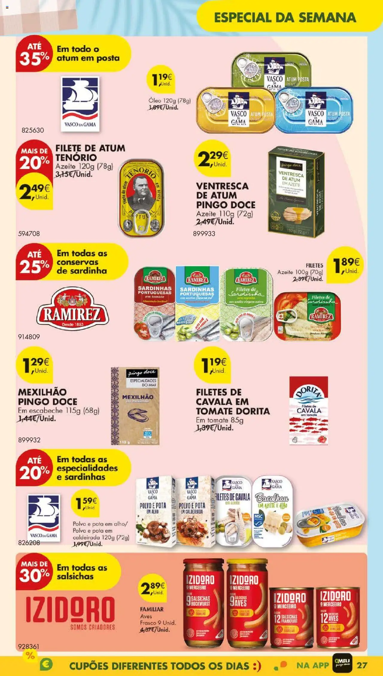 Pingo Doce folheto │ válido de 12.08.2025 | Página: 31 | Produtos: Atum, Azeite, Polvo, Óleo