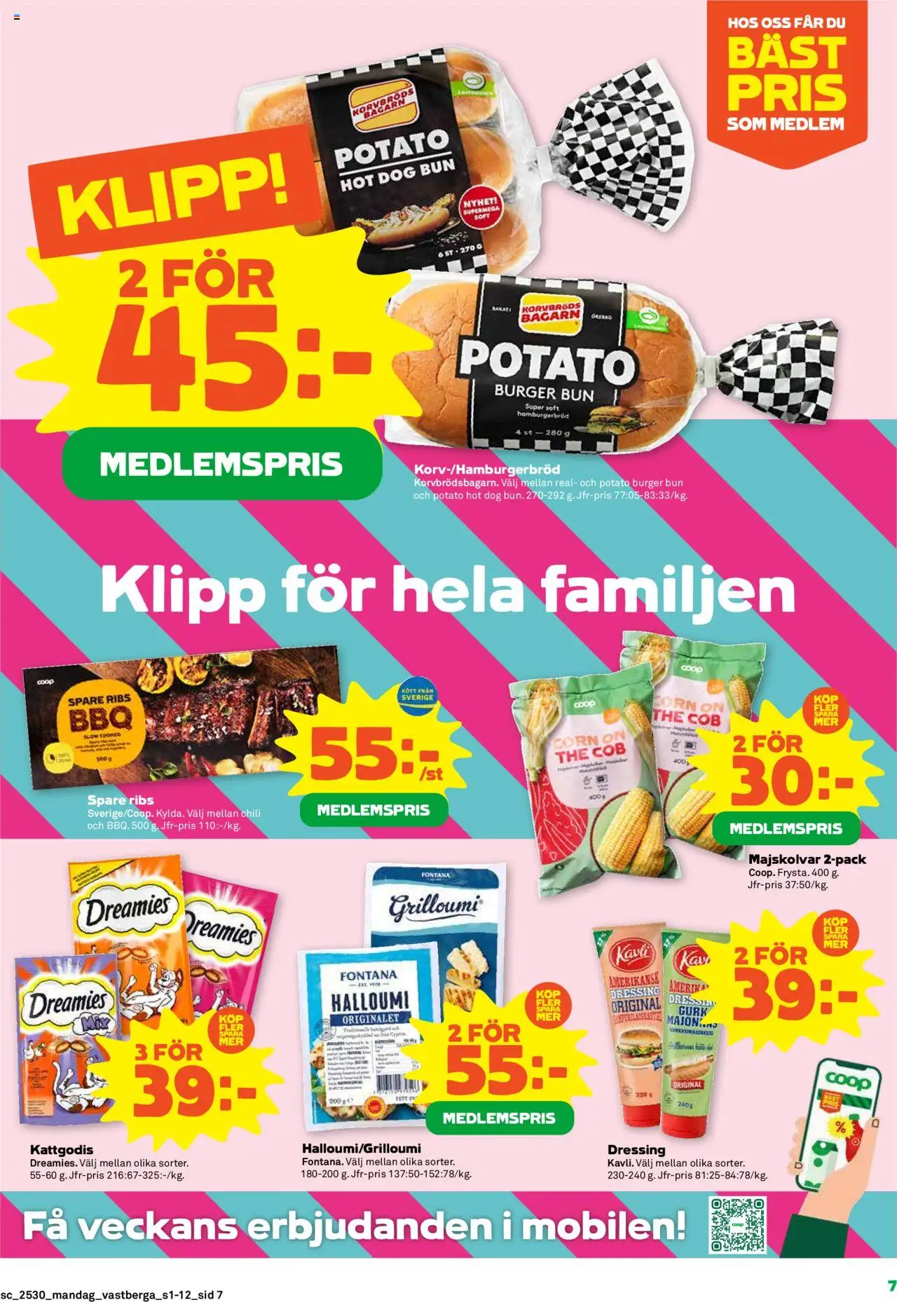 Stora Coop reklamblad aktuell från 21.07.2025 | Sida: 7 | Produkter: Hamburgerbröd, Halloumi, Chili