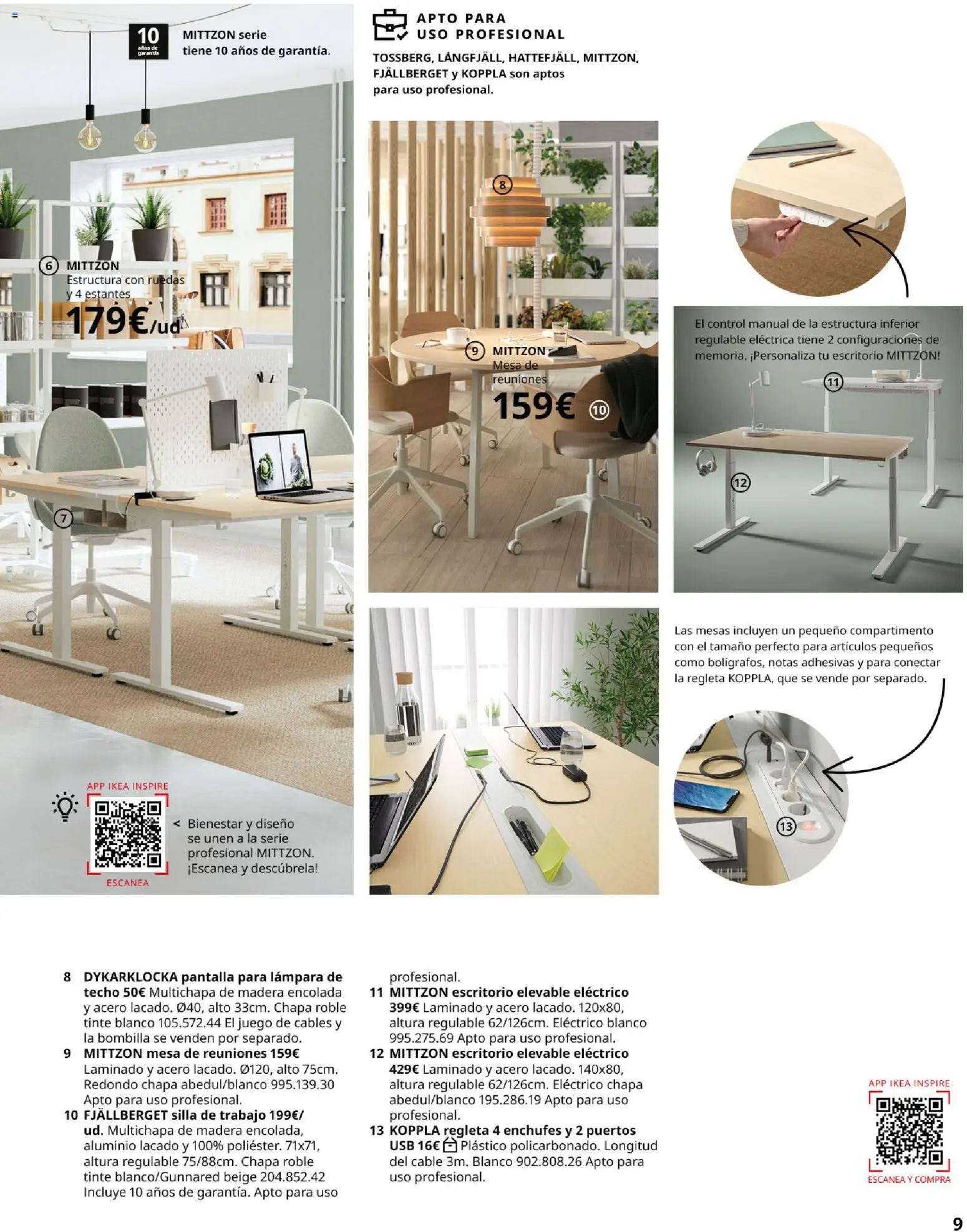 Catálogo IKEA para tu negocio │ válido desde el 02.12.2025 | Página: 9 | Productos: Tinte, USB, Mesa, Lámpara