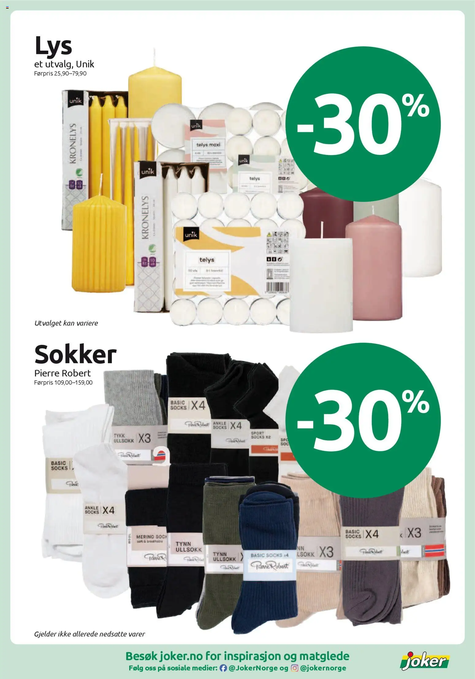 {H1} | Side: 10 | Produkter: Sokker, Lys, Mouth wash