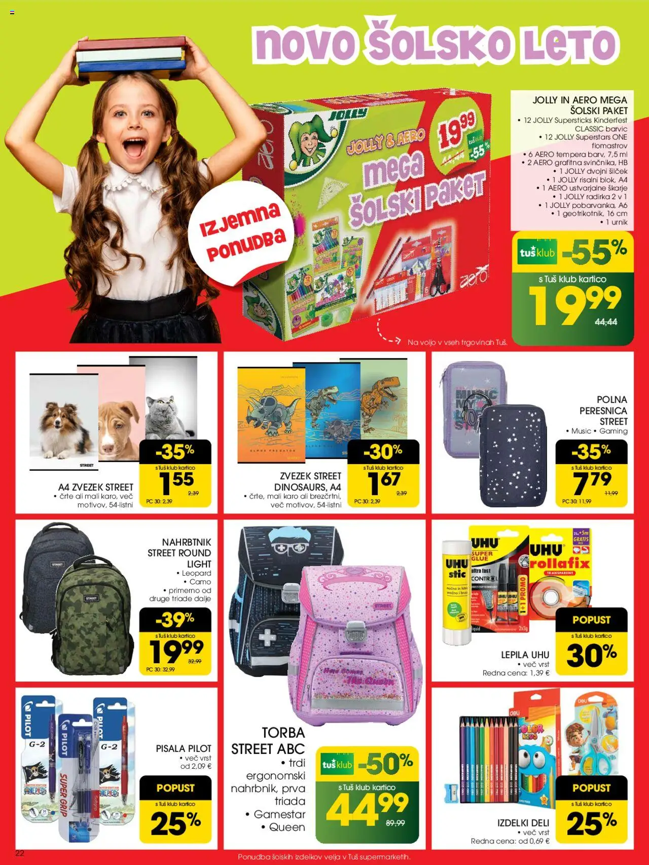 Tuš katalog │ velja od 18.06.2025 | Stran: 22 | Izdelki: Torba, Silcek, Peresnica, Pisala
