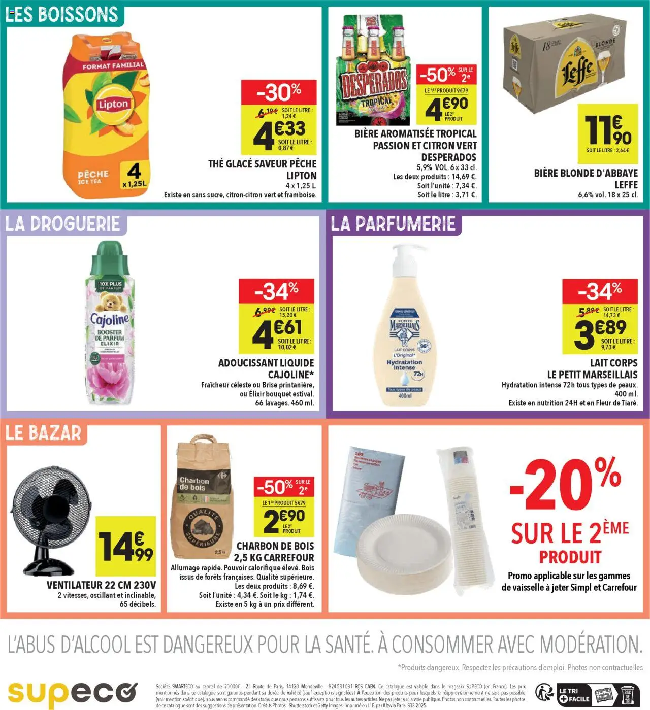  | Page: 4 | Produits: Citron, Ventilateur, Adoucissant, Bière