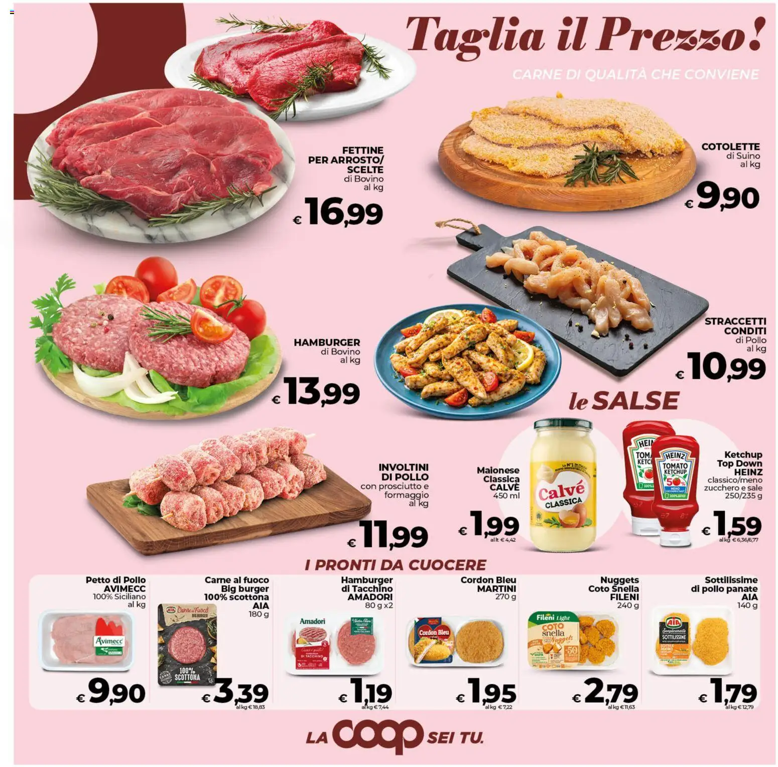 Volantino COOP del 24.02.2026 | Pagina: 9 | Prodotti: Petto di Pollo, Nuggets, Zucchero, Formaggio