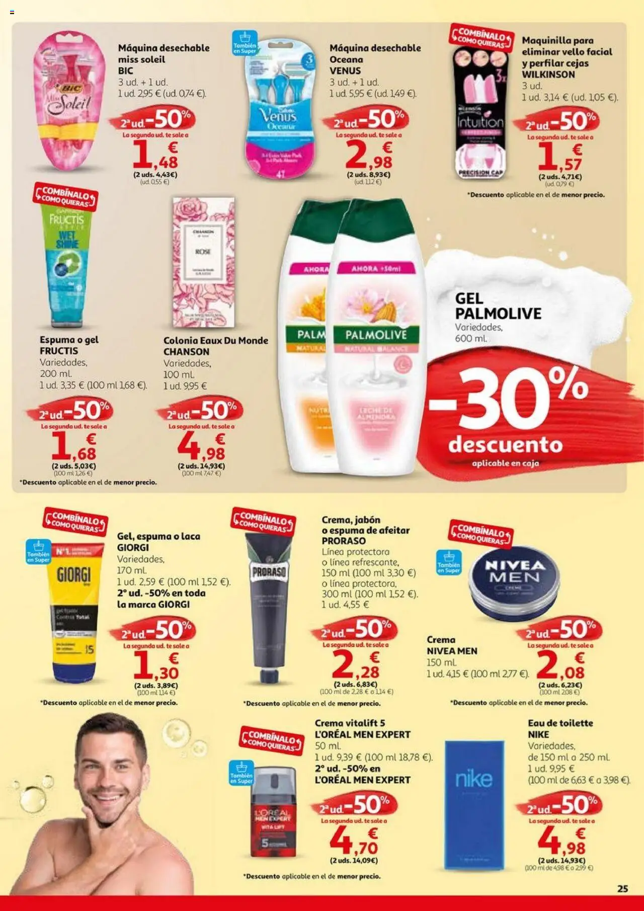 Alcampo - HG Unificado Nacional  │ válido desde el 03.06.2025 | Página: 25 | Productos: Eau de toilette, Colonia, Máquina desechable, Té