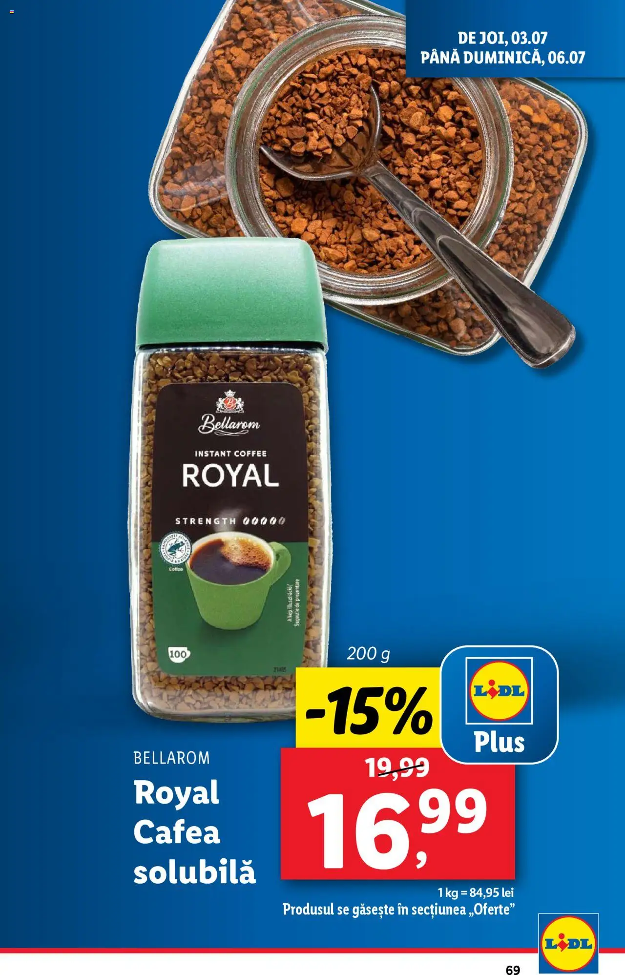 Catalog Lidl – valabil de la 30.06.2025 | Pagină: 69 | Produse: Cafea