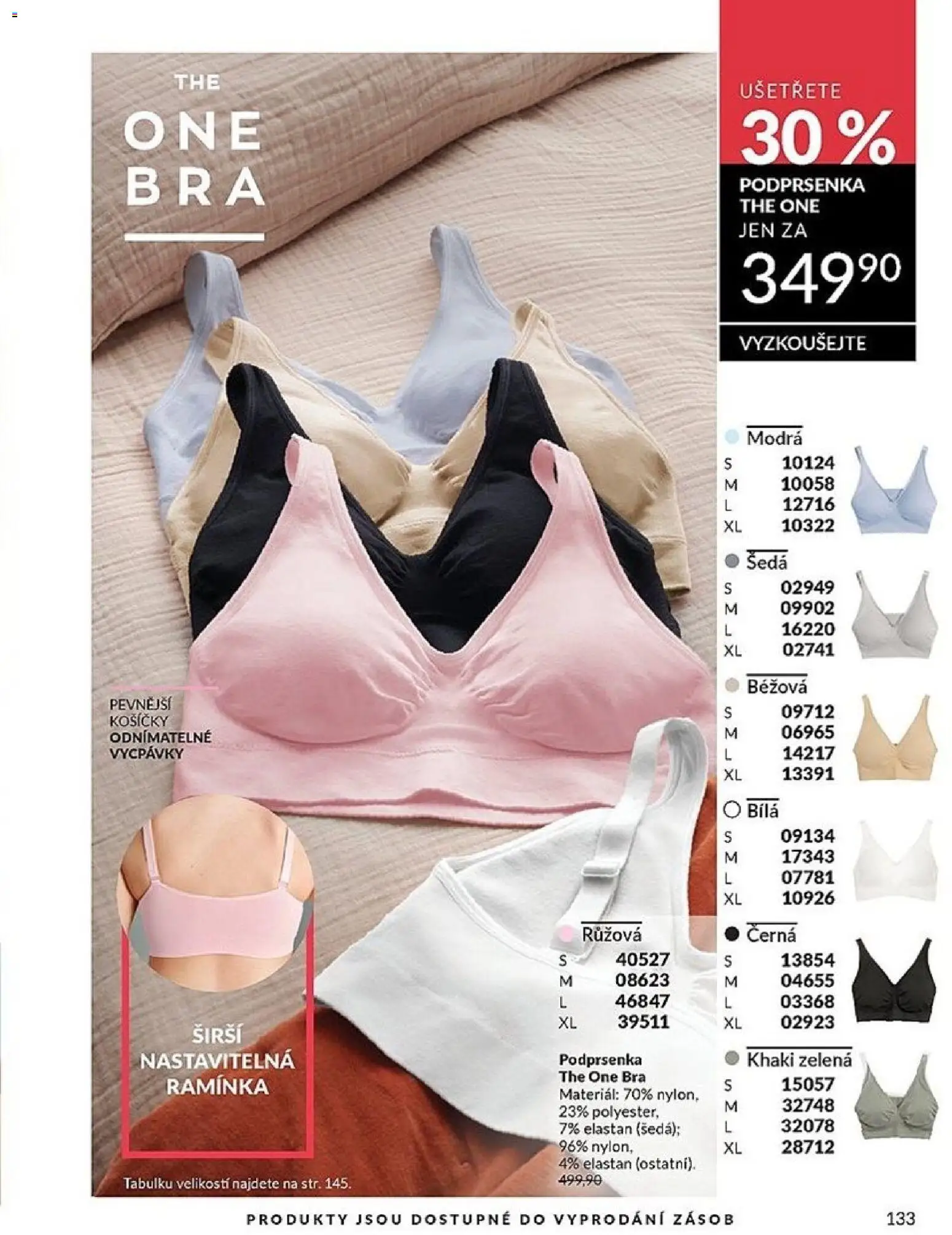 Avon katalog 1/2026 od 01.01.2026 | Strana: 133 | Produkty: Ramínka, Podprsenka