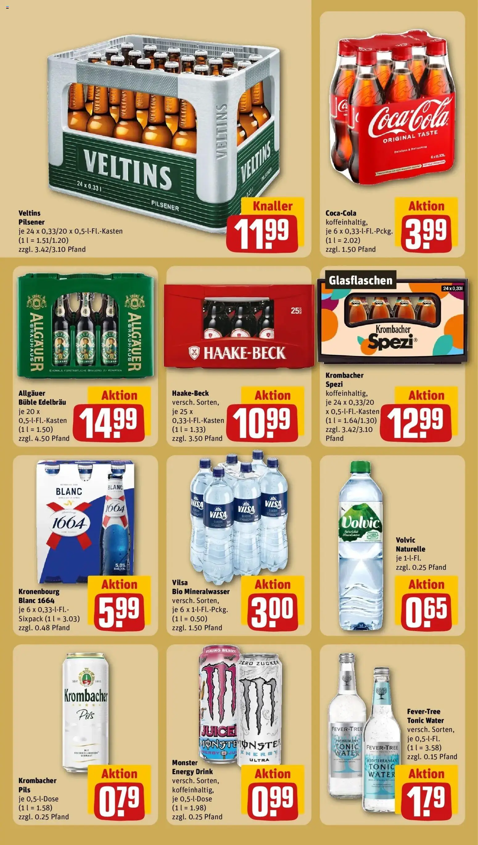 Rewe prospekt Osterholz-Scharmbeck	 – gültig ab 16.02.2026 | Seite: 22 | Produkte: Zucker, Krombacher, Volvic, Veltins