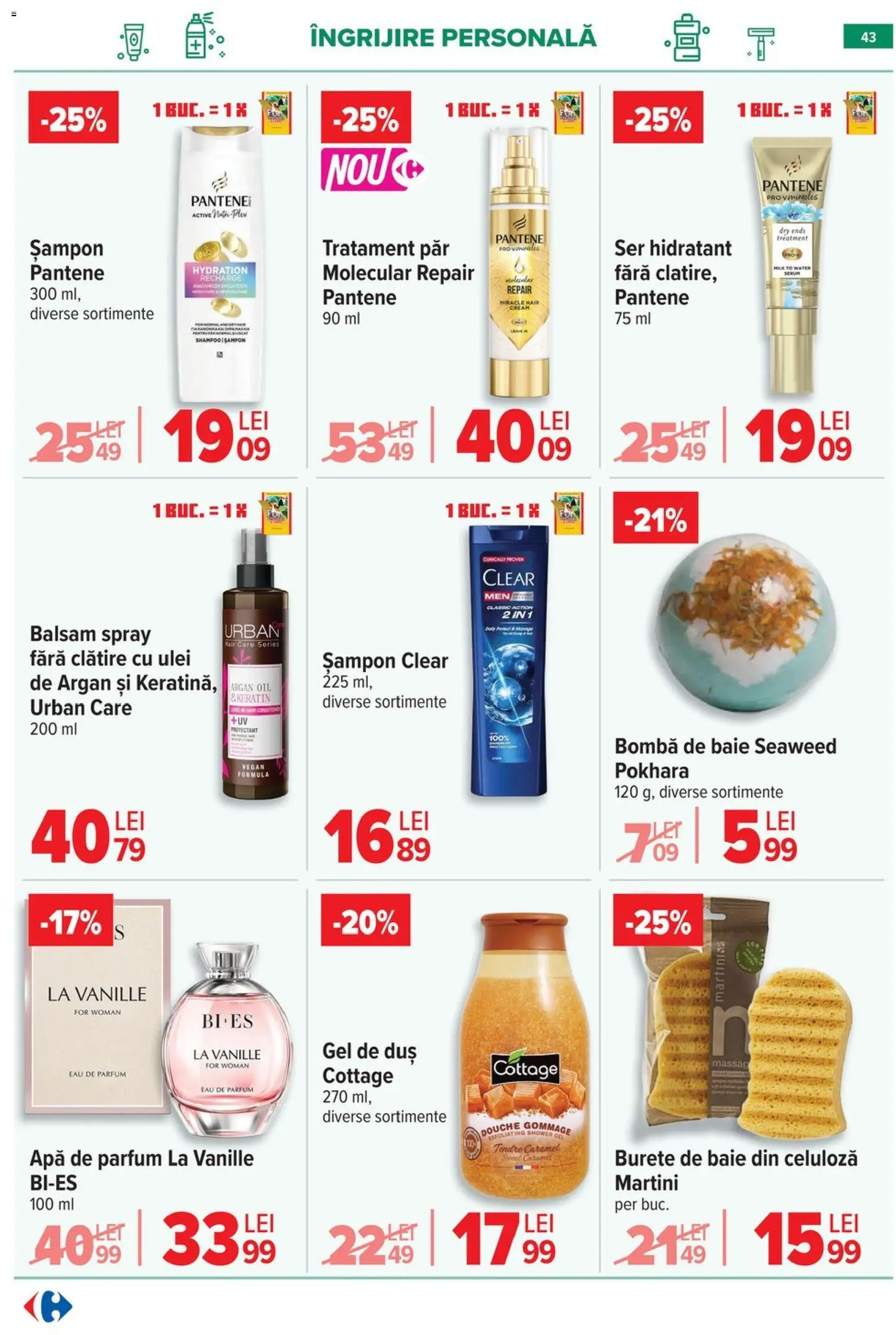 Noul catalog Carrefour – valabil de la 29.04.2026 | Pagină: 44 | Produse: Apă de parfum, Serum, Simit, Apă