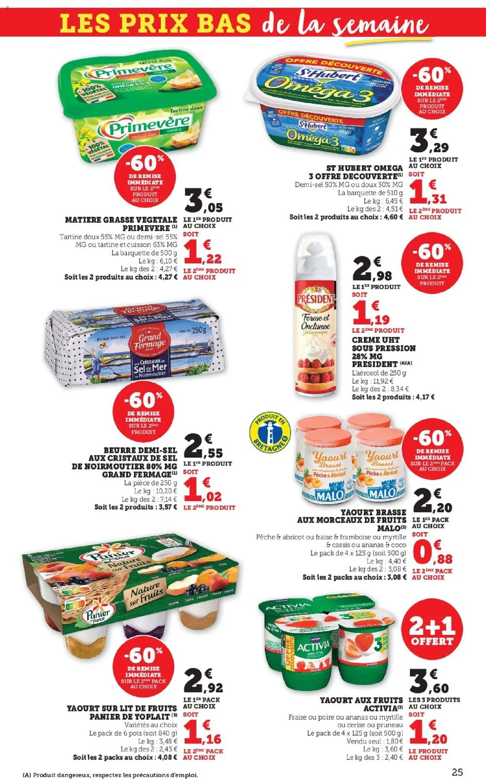 {H1} | Page: 25 | Produits: Abricot, Poire, Sel, Ananas