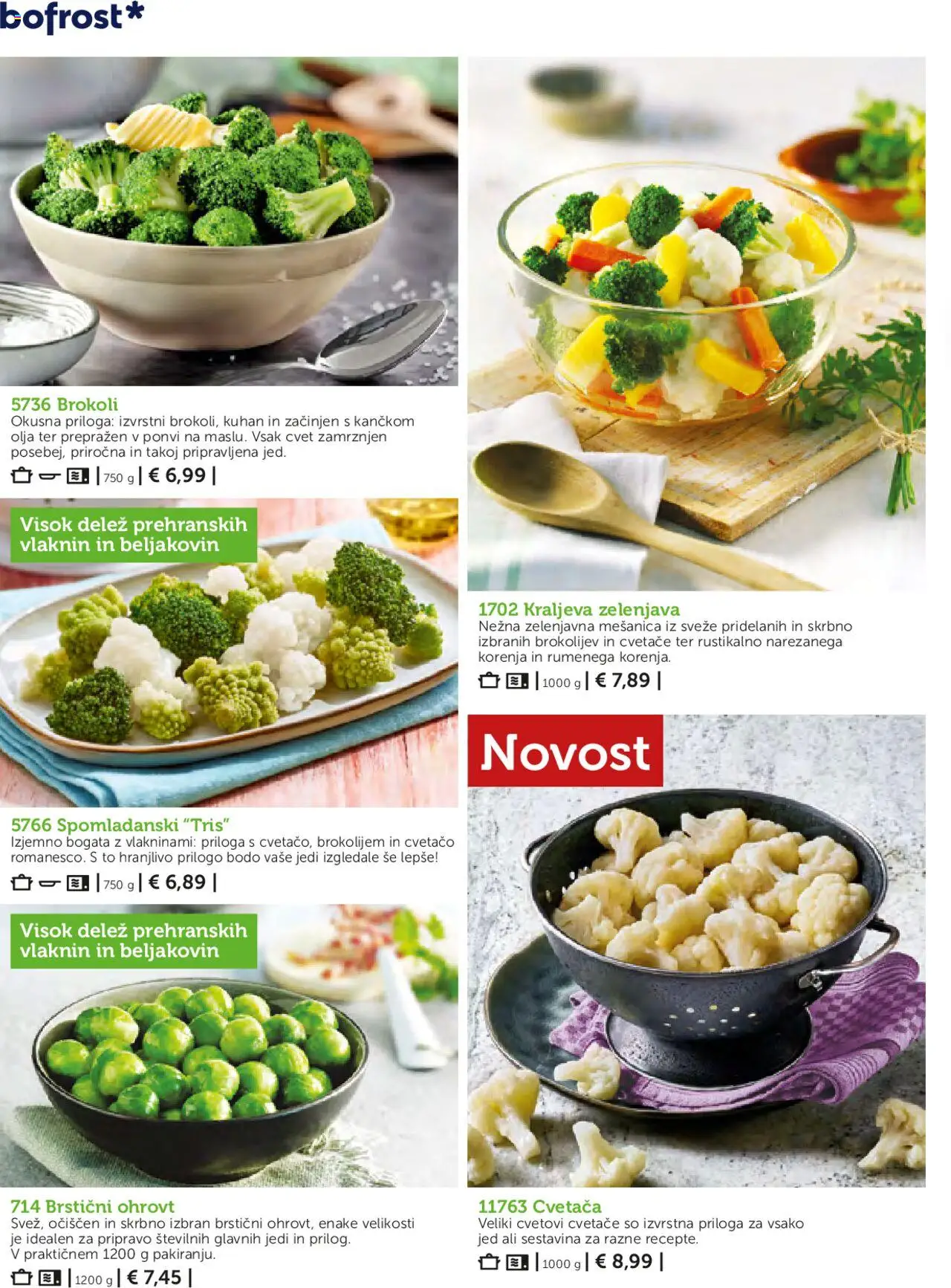 Novi Bofrost katalog ponudbe – veljaven od 01.05.2025 | Stran: 56 | Izdelki: Zelenjava
