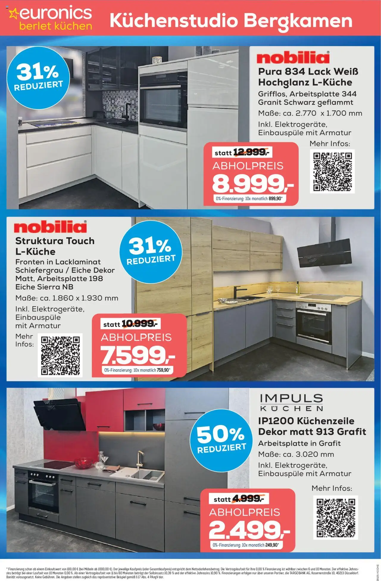 Euronics  Küchenwerbung Berlet - gültig ab dem 14.07.2025 | Seite: 11 | Produkte: Küchenzeile, Armatur, Kuchen