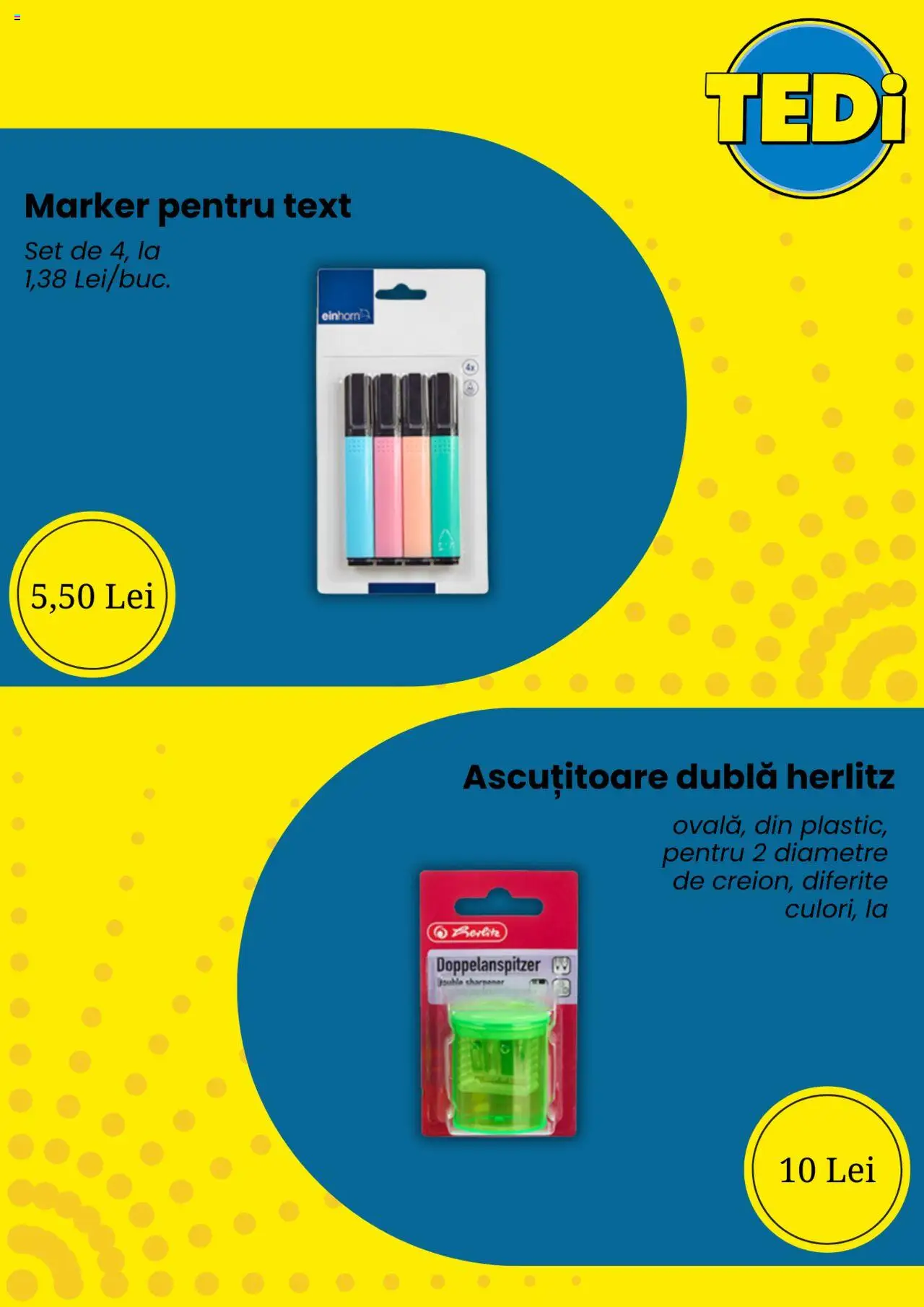 Catalog TEDi – valabil de la 18.08.2025 | Pagină: 3 | Produse: Ascuțitoare