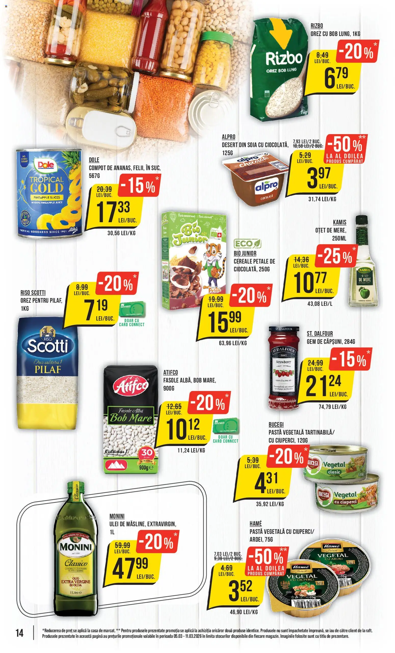 Noul catalog Mega Image – valabil de la 05.03.2026 | Pagină: 14 | Produse: Şerit ödül, Ardei, Ciocolată, Oțet