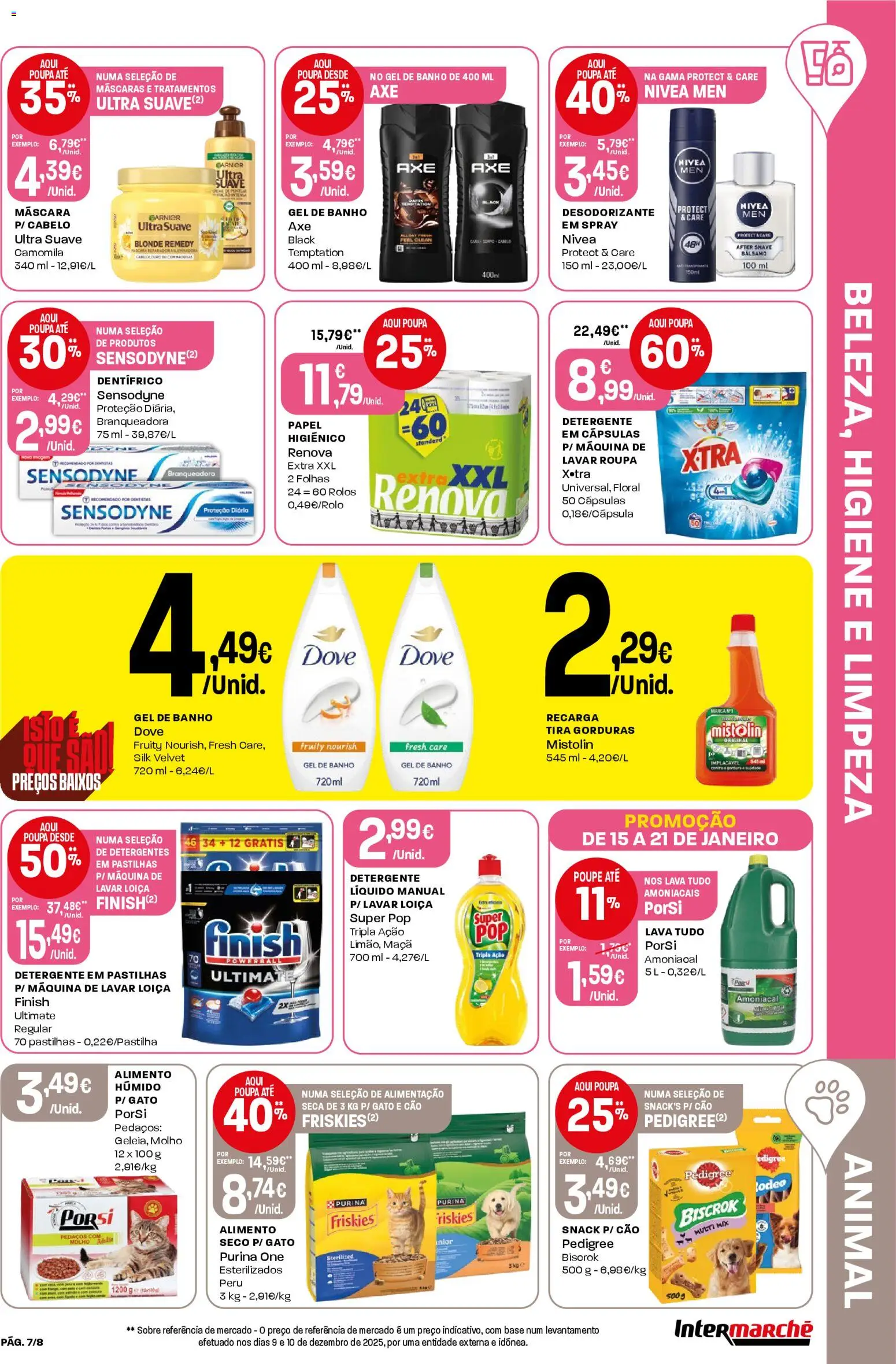 Intermarché Folheto Mini │ válido de 15.01.2026 | Página: 7 | Produtos: Purina one, Peru, Base, Detergente