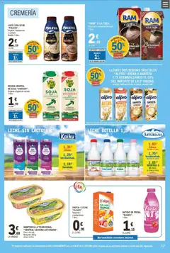 Vista previa E.Leclerc folleto válido desde el 21.01.2026 | Página: 17 | Productos: Café con leche, Leche, Té, Συσκευή ροής