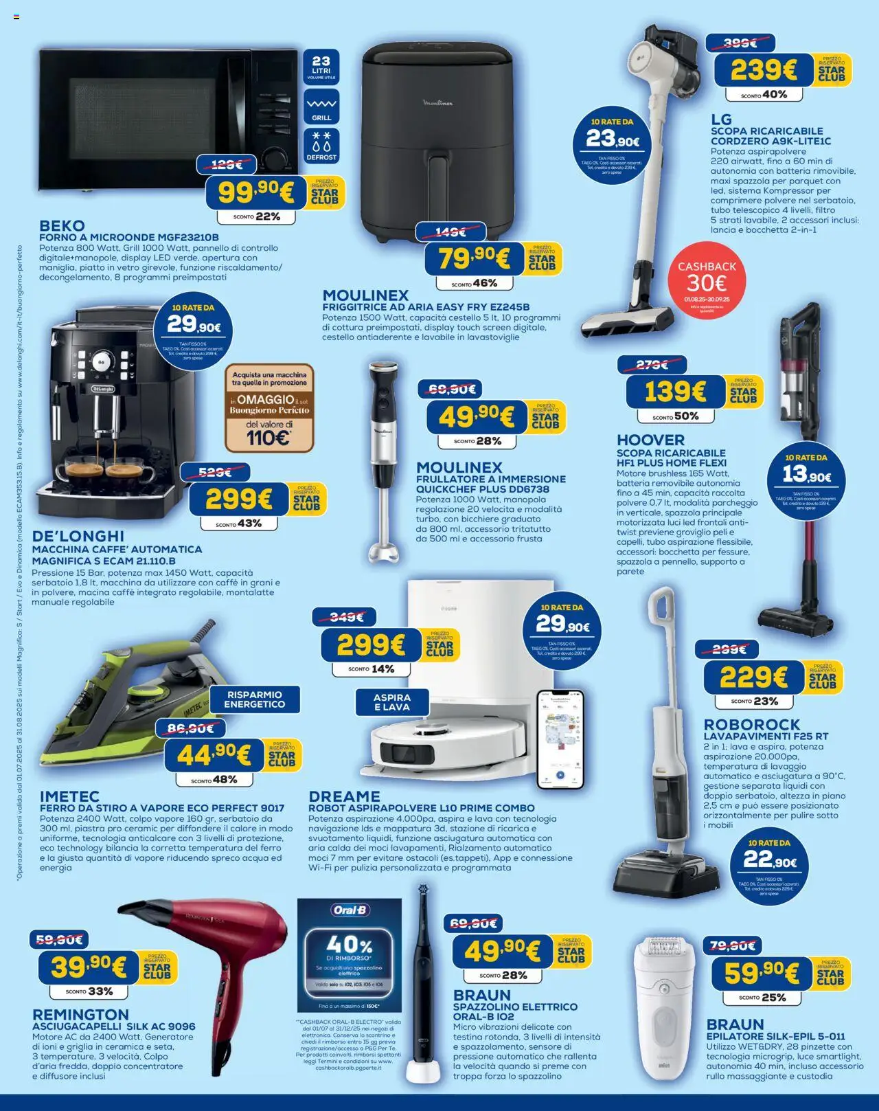 Volantino Euronics del 31.07.2025 | Pagina: 12 | Prodotti: Tubo, Generatore, Forno, Epilatore