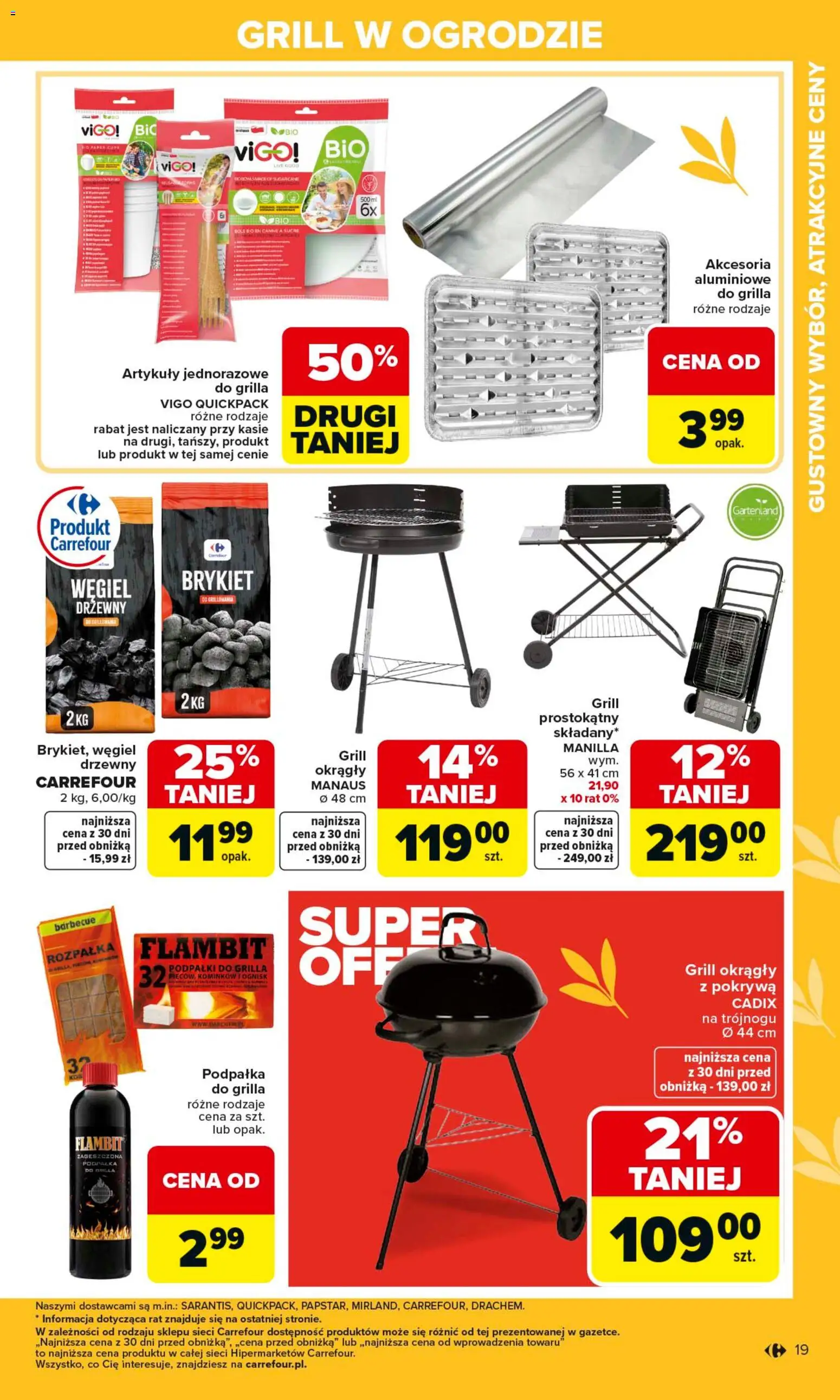 Carrefour gazetka - Ogród od 02.03.2026 | Strona: 19 | Produkty: Grill