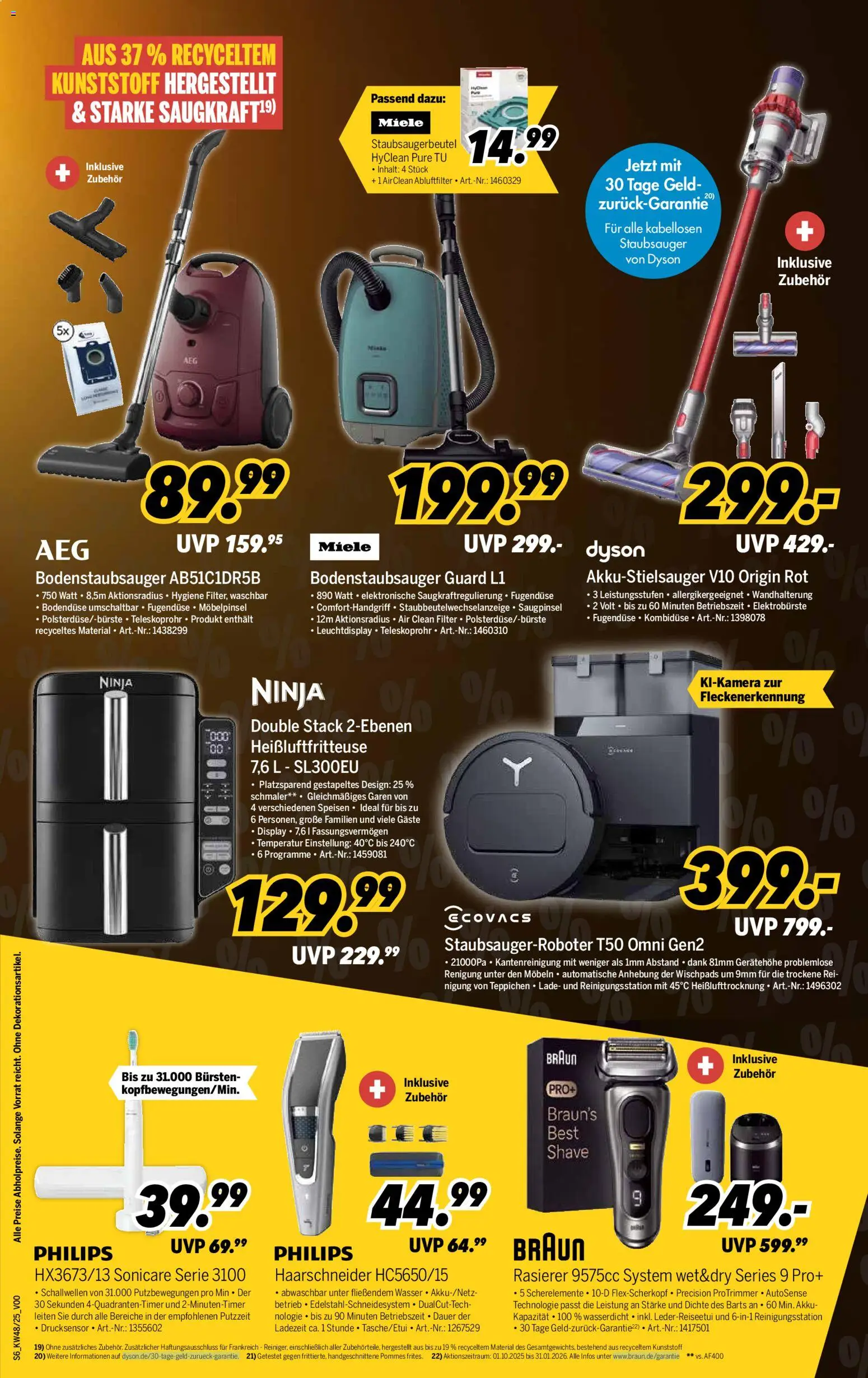 Medimax - Black Friday – gültig ab 22.11.2025 | Seite: 6 | Produkte: Miele, Rasierer, Pommes, Wasser
