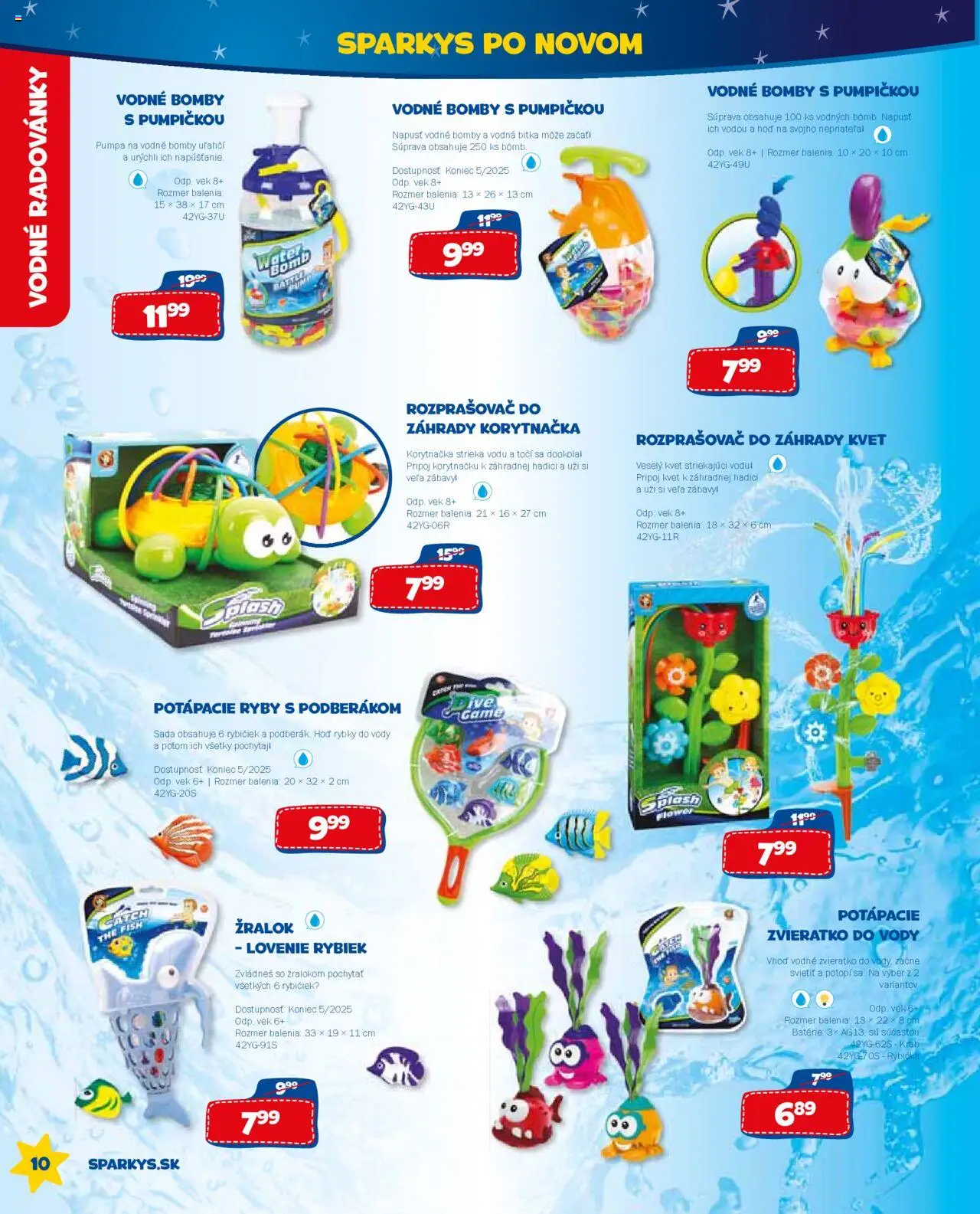 ALLTOYS letný katalóg │ platný od 26.06.2025 | Strana: 10 | Produkty: Pumpa, Ryby
