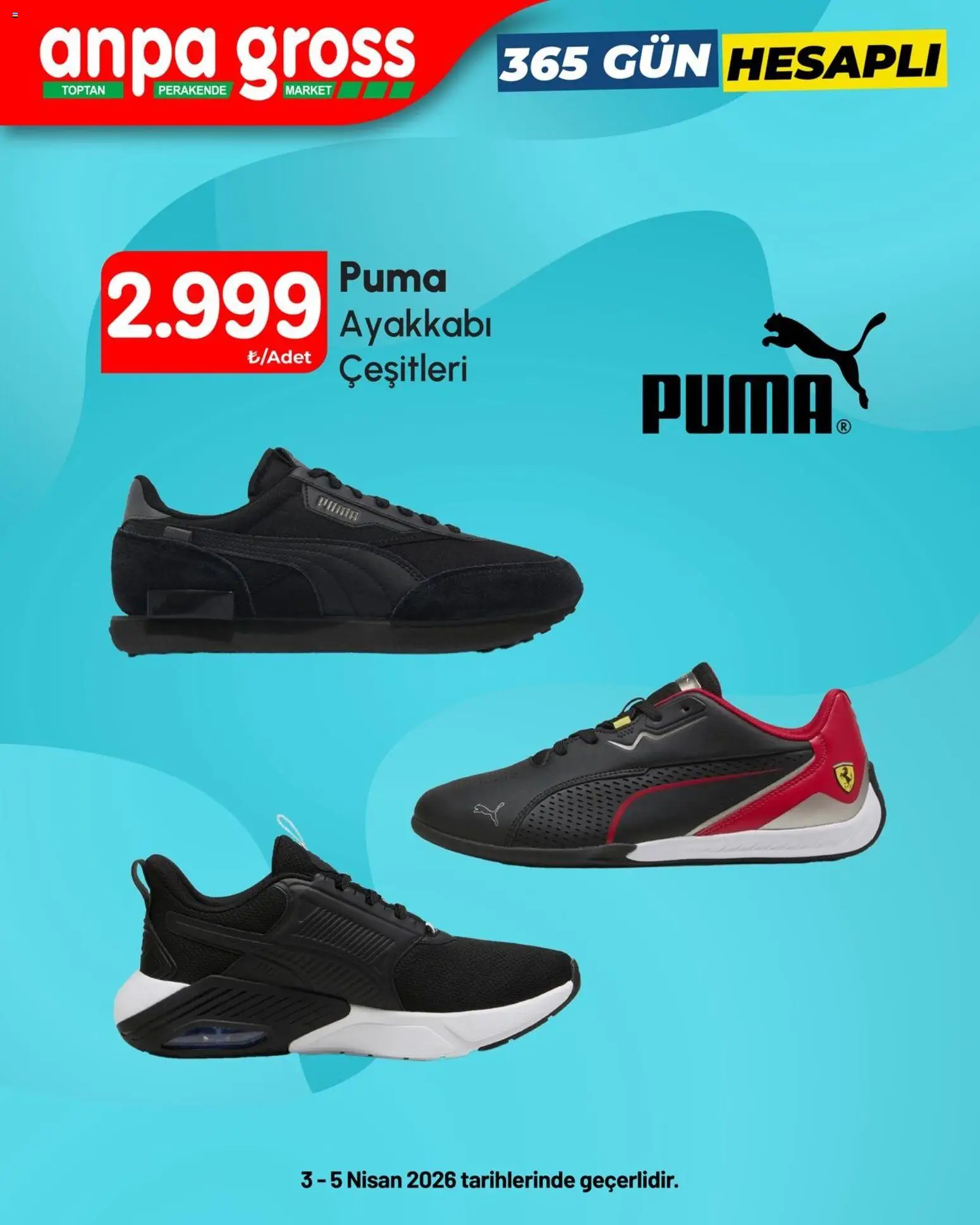 Anpa Gross İndirim Puma - 03.04.2026 tarihinden itibaren geçerlidir | Sayfa: 1