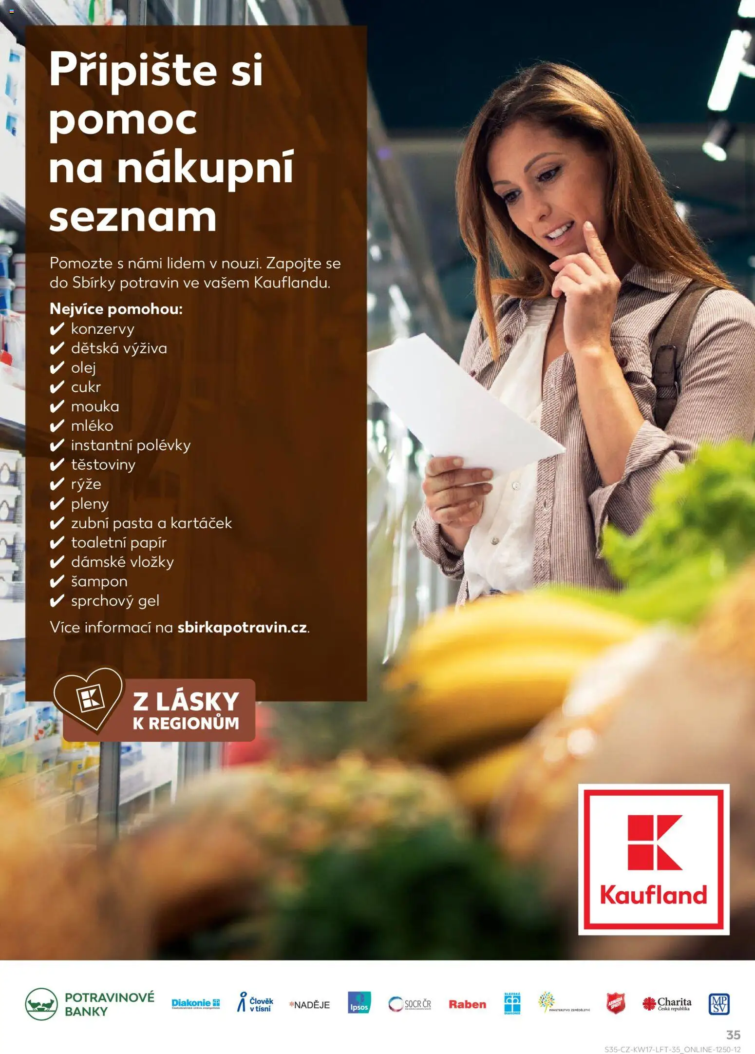 Kaufland leták - Plzeň Bory od 22.04.2026 | Strana: 35 | Produkty: Mléko, Rýže, Mouka, Instantní polévky