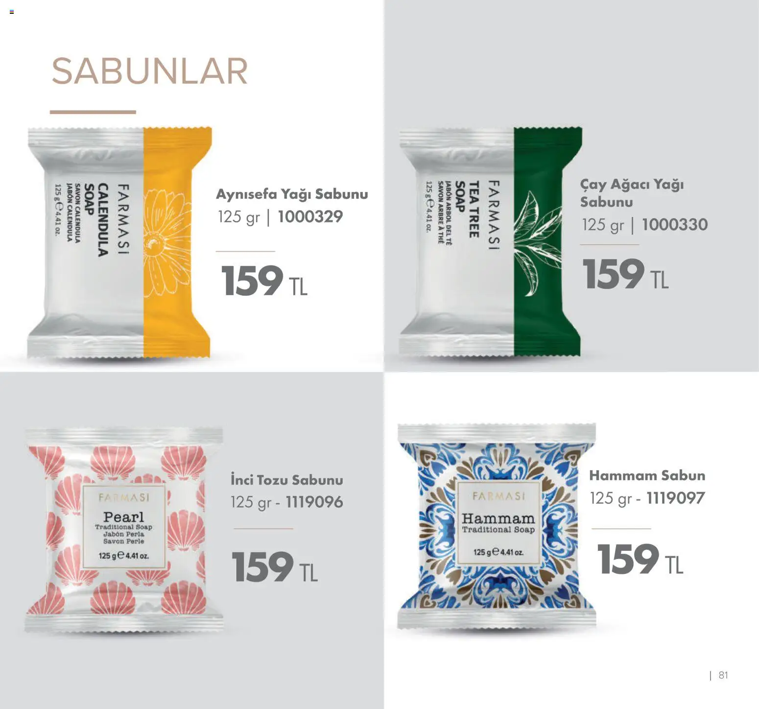 Farmasi Katalog - 01.01.2026 tarihinden itibaren geçerlidir | Sayfa: 81 | Ürünler: Sabun, Çay