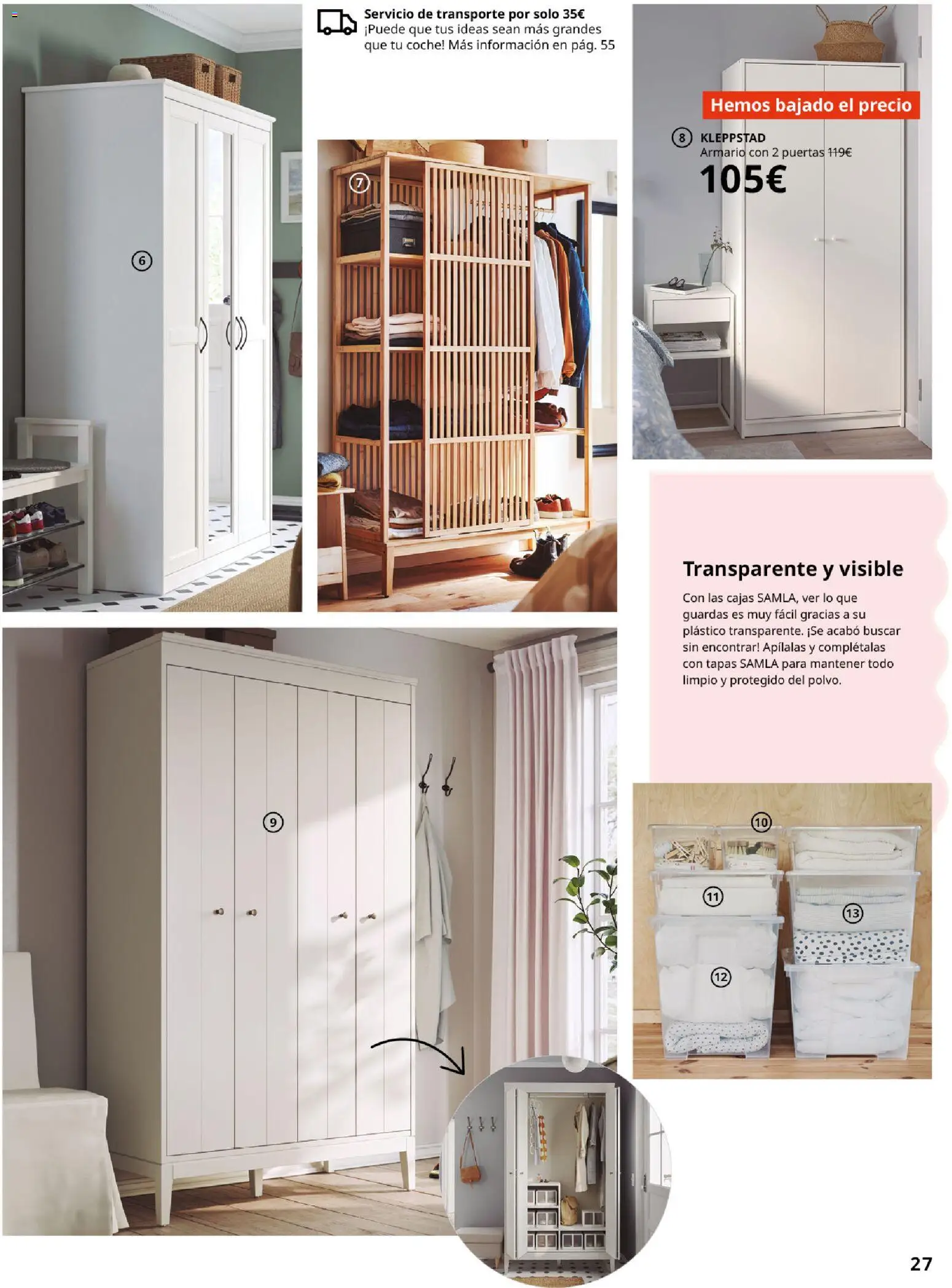 Catálogo IKEA Organización en el hogar │ válido desde el 15.01.2026 | Página: 27 | Productos: Armario