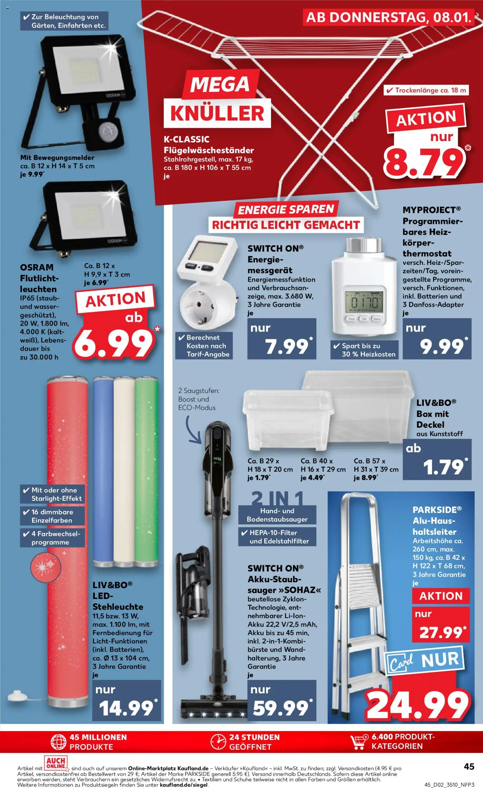 Kaufland prospekt Leipzig	 – gültig ab 08.01.2026 | Seite: 45 | Produkte: Batterien, Energy, Box, Wasser