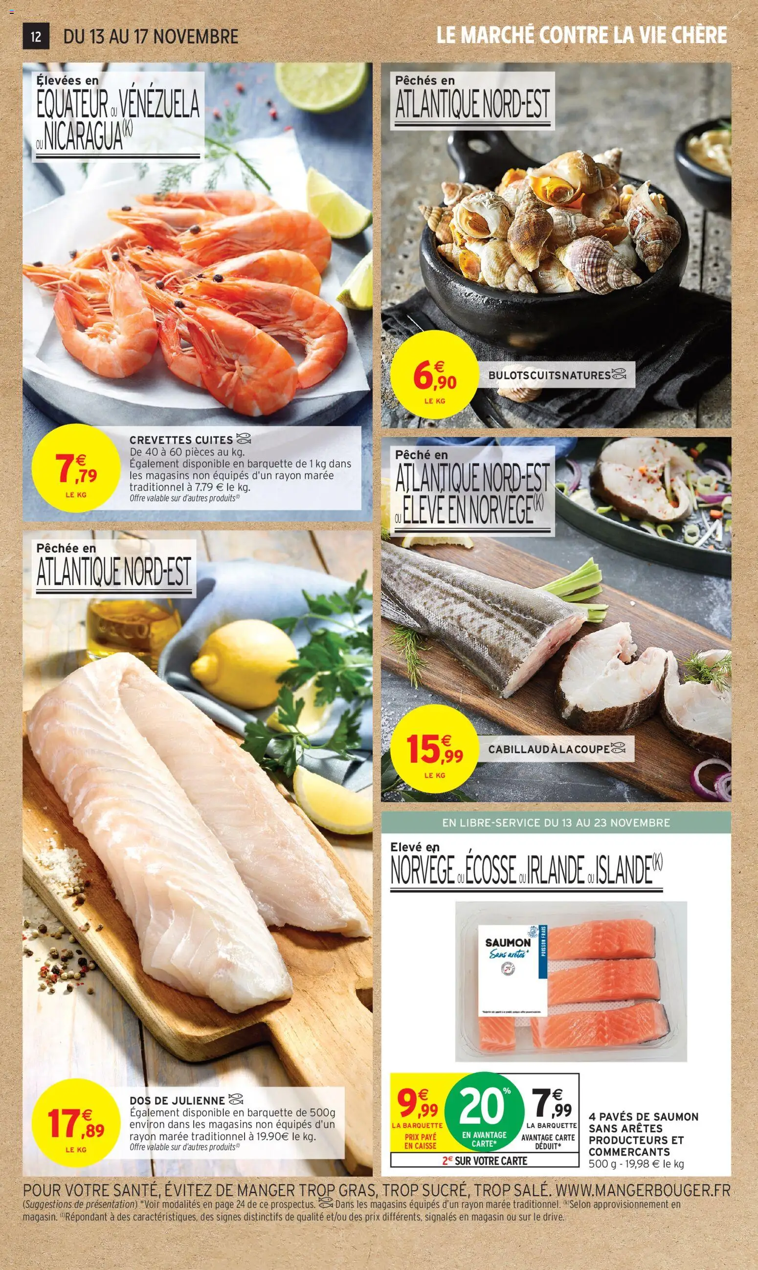 {H1} | Page: 12 | Produits: Pêche, Crevettes, Poisson, Saumon