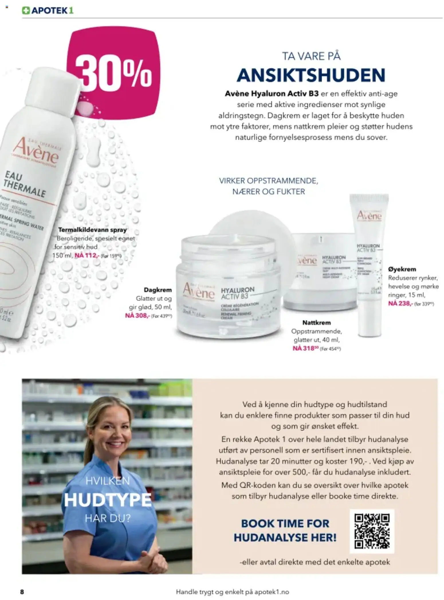 {H1} | Side: 8 | Produkter: Dagkrem, Nattkrem, Суміш дитяча, Strandväska