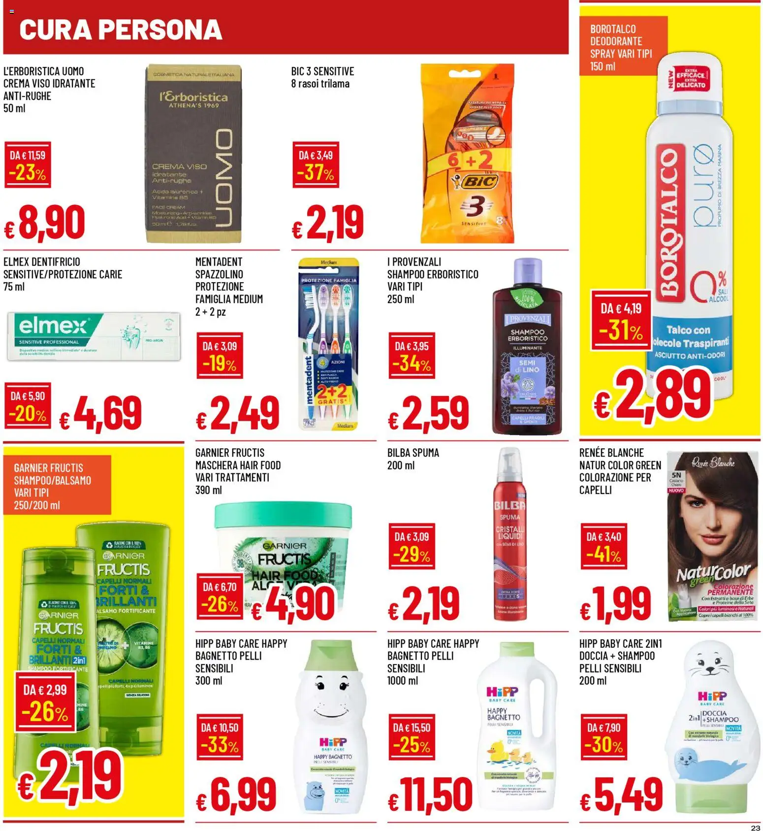 Volantino Famila del 13.11.2025 | Pagina: 23 | Prodotti: Illuminante, Shampoo, Doccia, Profumo
