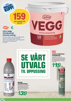 Forhåndsvisning av Coop Byggmix kundeavis gyldig fra 05.01.2026 | Side: 4 | Produkter: Антисептик, Суміш дитяча, Interiør