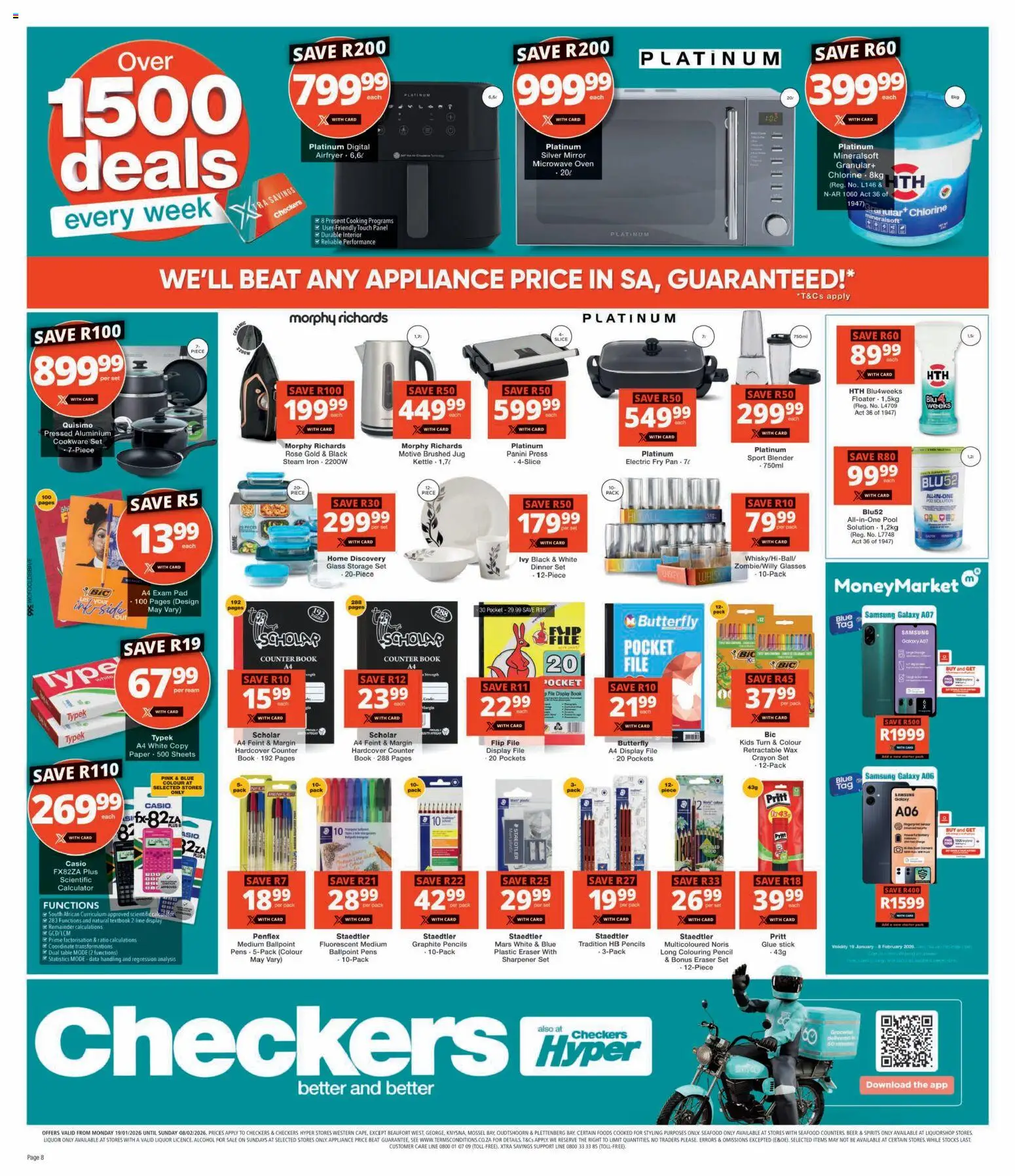 New Checkers catalogue – valid from 18.01.2026 | Page: 8 | Products: Press, Bath, Mirror, Beer
