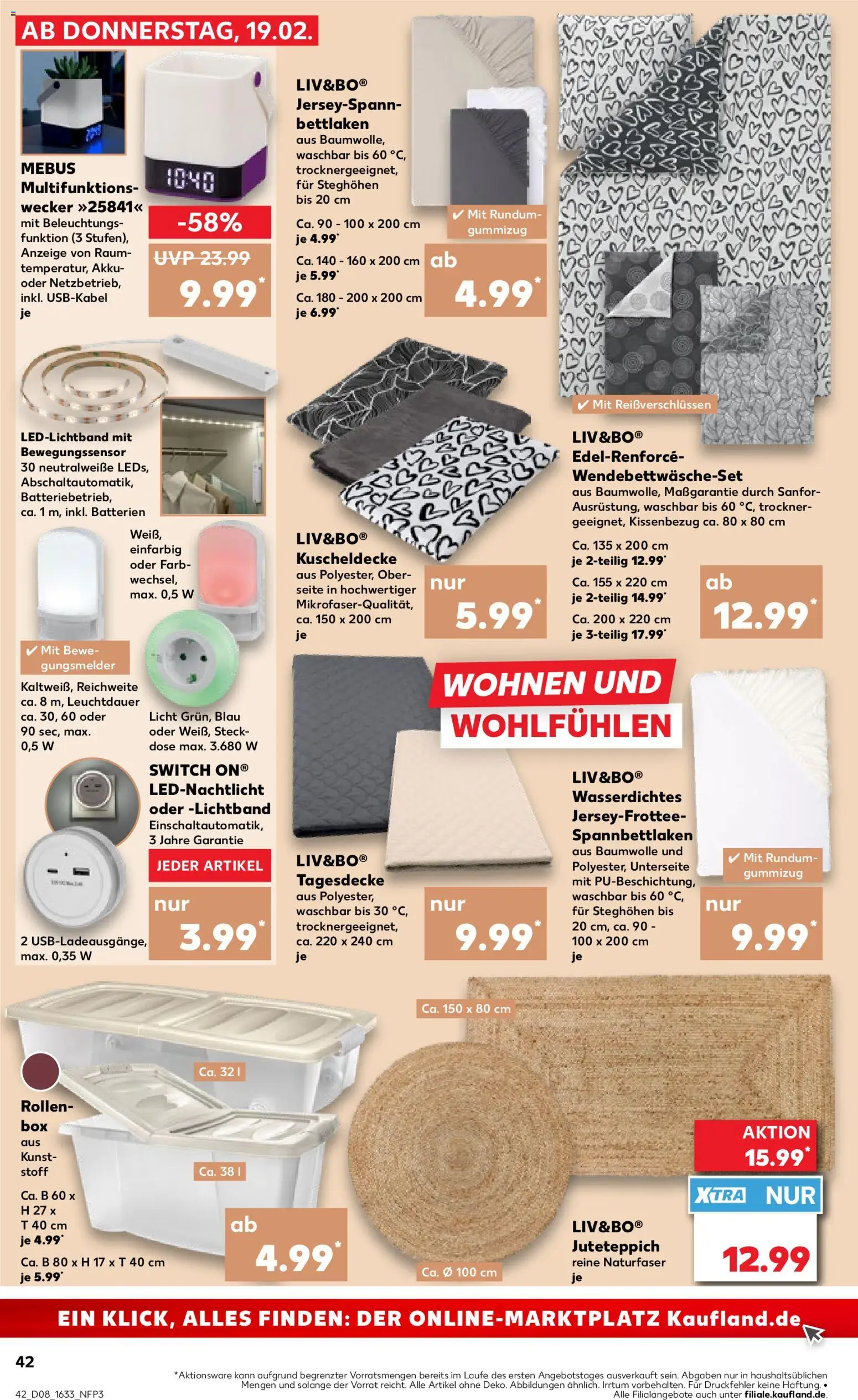 Kaufland prospekt Speyer	 – gültig ab 19.02.2026 | Seite: 42 | Produkte: Trockner, Batterien, Box, Wecker