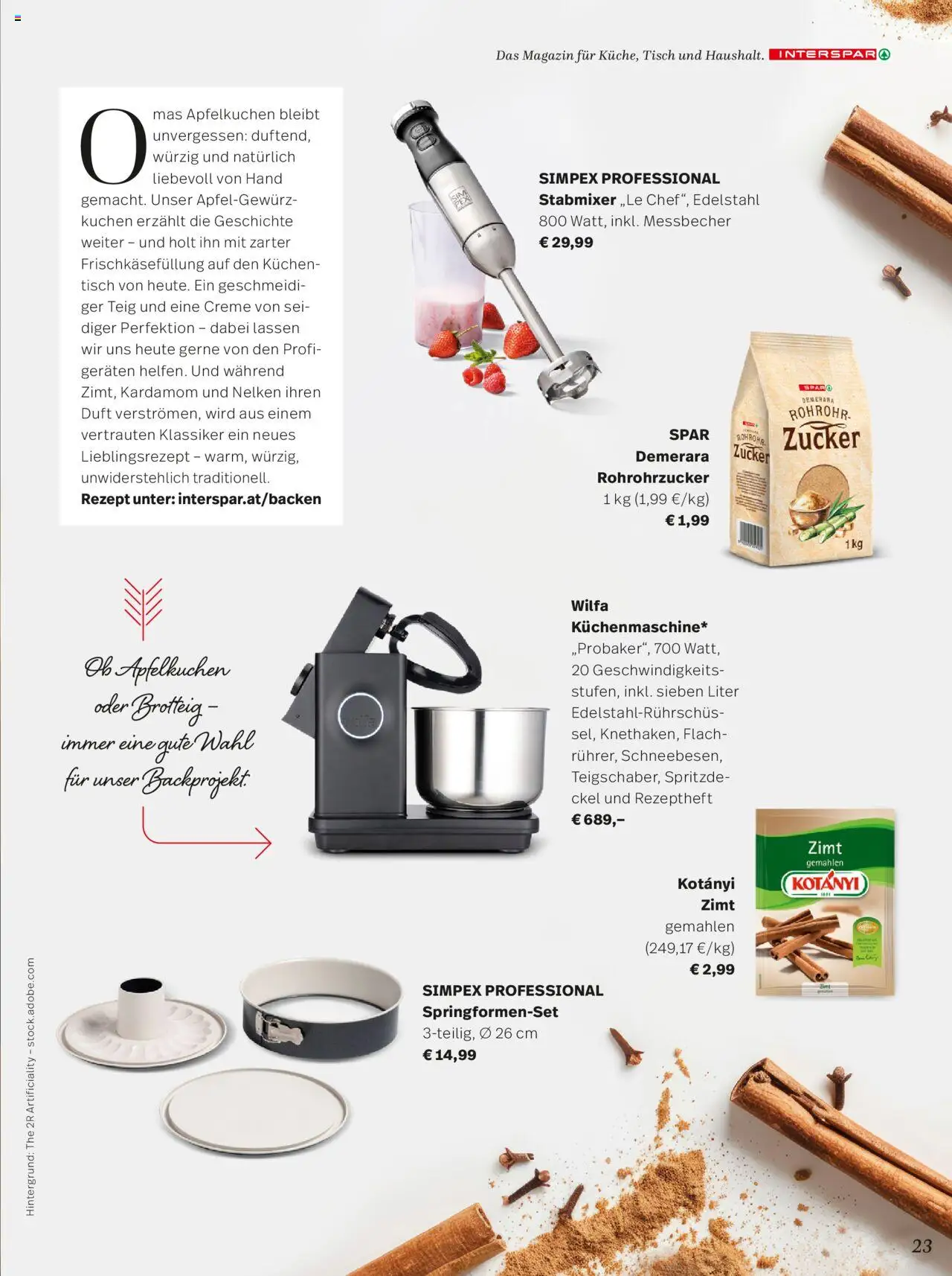 Interspar Mein Zuhause  gültig ab 29.09.2025 | Seite: 23 | Produkte: Zucker, Tisch, Duft, Creme