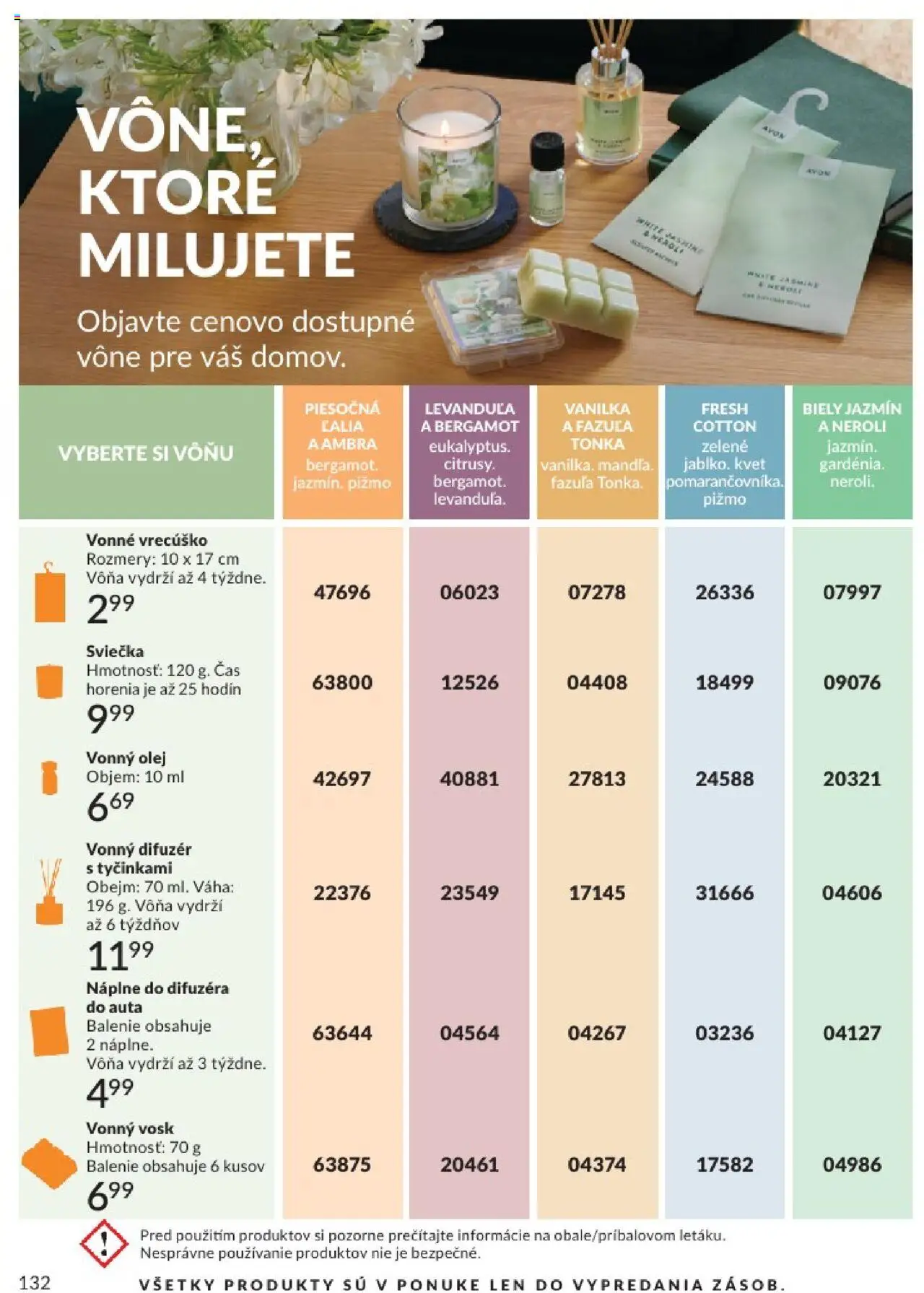 Katalóg Avon 2025 │ platný od 01.08.2025 | Strana: 132 | Produkty: Difúzer, Olej, Fazuľa