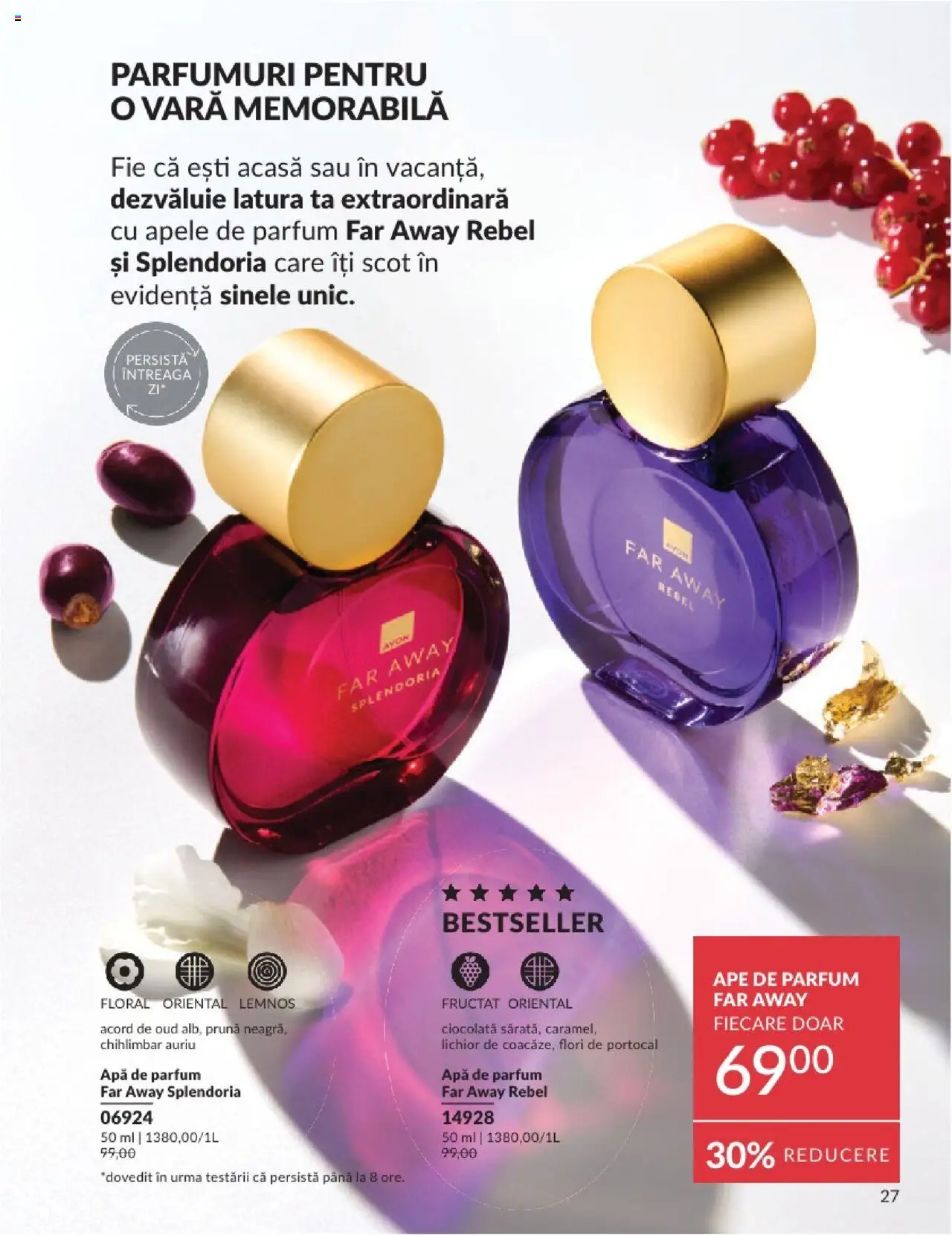 Catalog Avon - 06 2025 – valabil de la 01.06.2025 | Pagină: 27 | Produse: Apă de parfum, Parfum, Lichior, Ciocolată