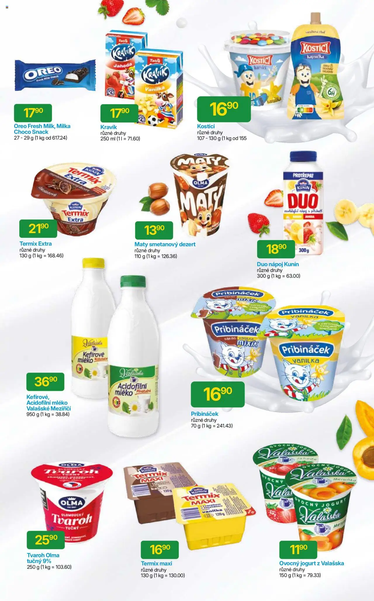 Hruška katalog od 06.08.2025 | Strana: 9 | Produkty: Jogurt, Pribináček, Termix, Acidofilní mléko