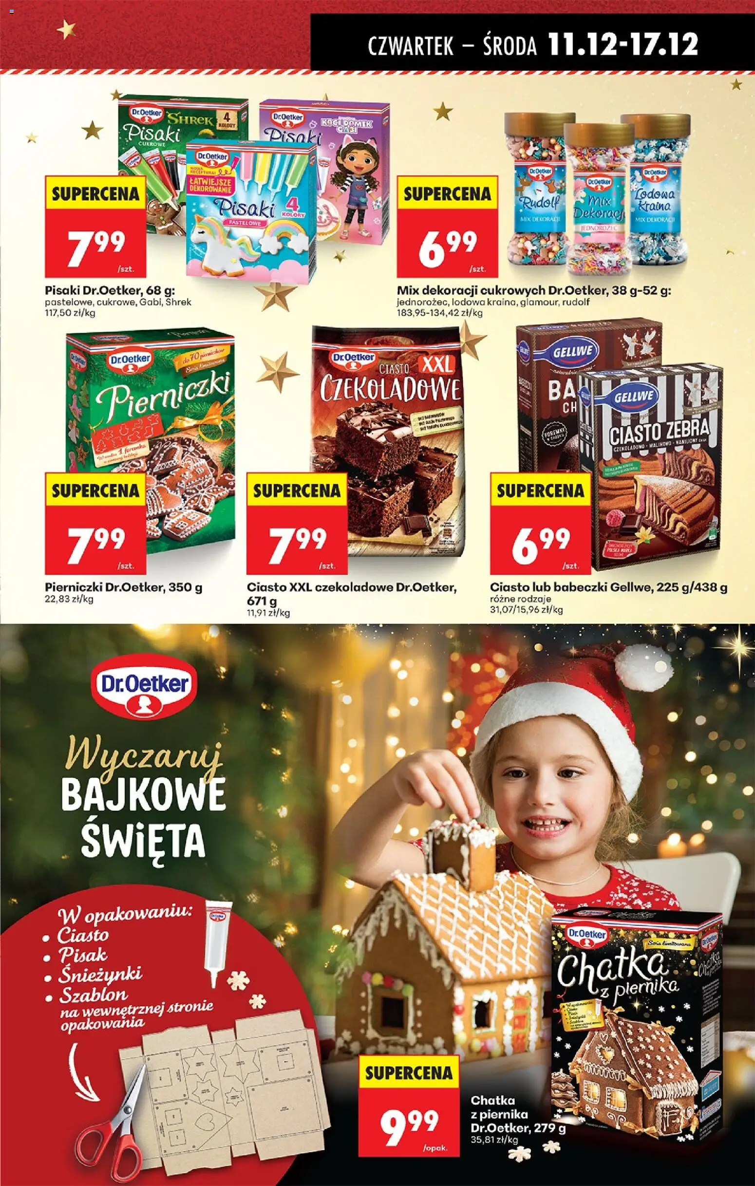 Biedronka gazetka - Oferta w tym tygodniu od 11.12.2025 | Strona: 49 | Produkty: Pisaki cukrowe, Ciasto, Jednorożec, Babeczki