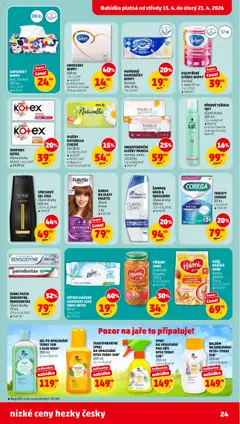 Náhled letáku Penny Market leták od 15.04.2026 | Strana: 24 | Produkty: Utěrky, Papírové kapesníčky, Hami, Lak na vlasy