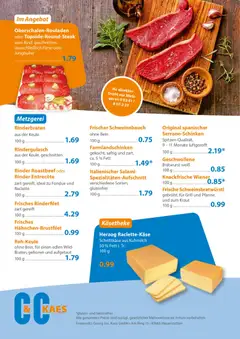 C&C Prospekt ab 15.12.2025 gültig | Seite: 4 | Produkte: Rindergulasch, Schweinebauch, Entrecote, Raclette