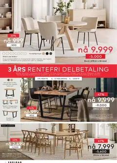 Forhåndsvisning av Skeidar kundeavis gyldig fra 23.03.2026 | Side: 14 | Produkter: Spisebord, Spisestol, Bord, Stol