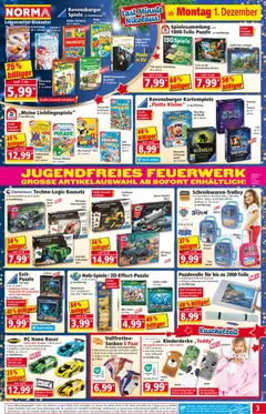 Norma Flugblatt ab 01.12.2025 gültig | Seite: 3 | Produkte: Socken, Spiel, Kissen