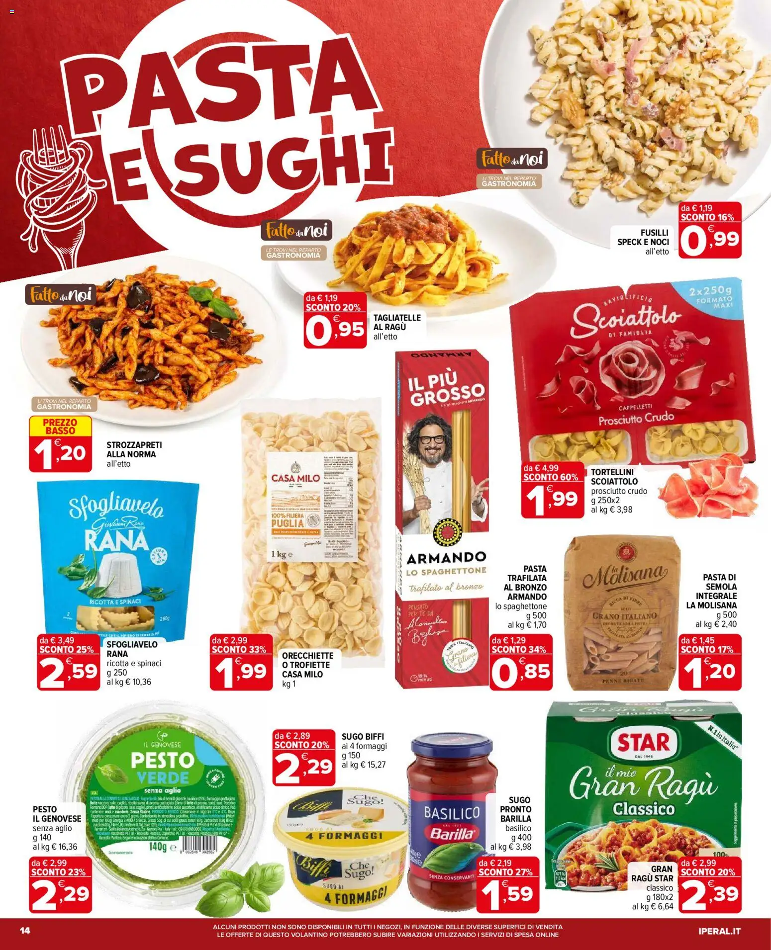 Volantino Iperal del 21.01.2026 | Pagina: 14 | Prodotti: Sale, Pesto, Ragú, Orecchiette