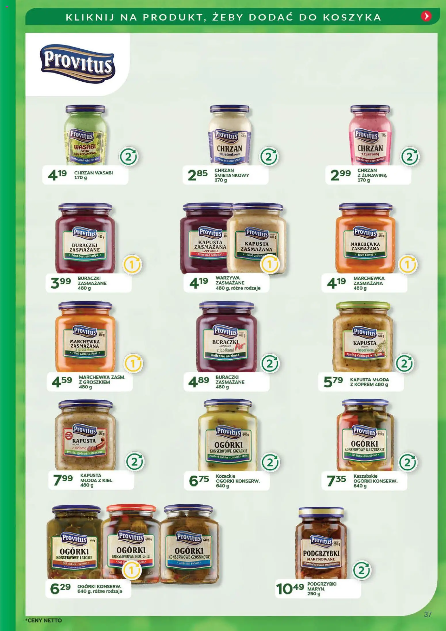 Eurocash Gazetka - Promocje na okrągło od 03.11.2025 | Strona: 37 | Produkty: Kiełbasa, Chili, Marchewka, Warzywa