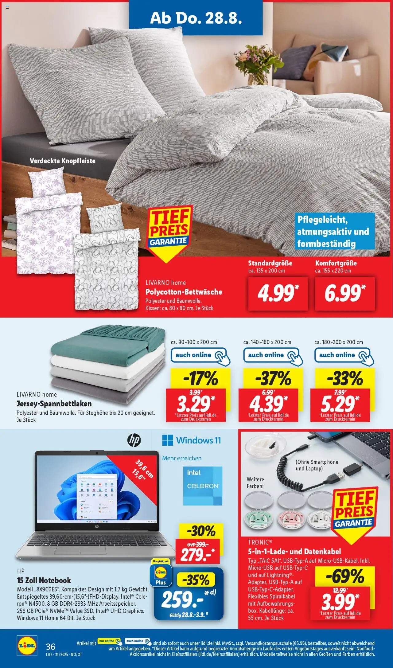 Lidl Prospekt Holzminden	 - gültig ab dem 25.08.2025 | Seite: 24 | Produkte: Kissen, Laptop, Notebook, Smartphone
